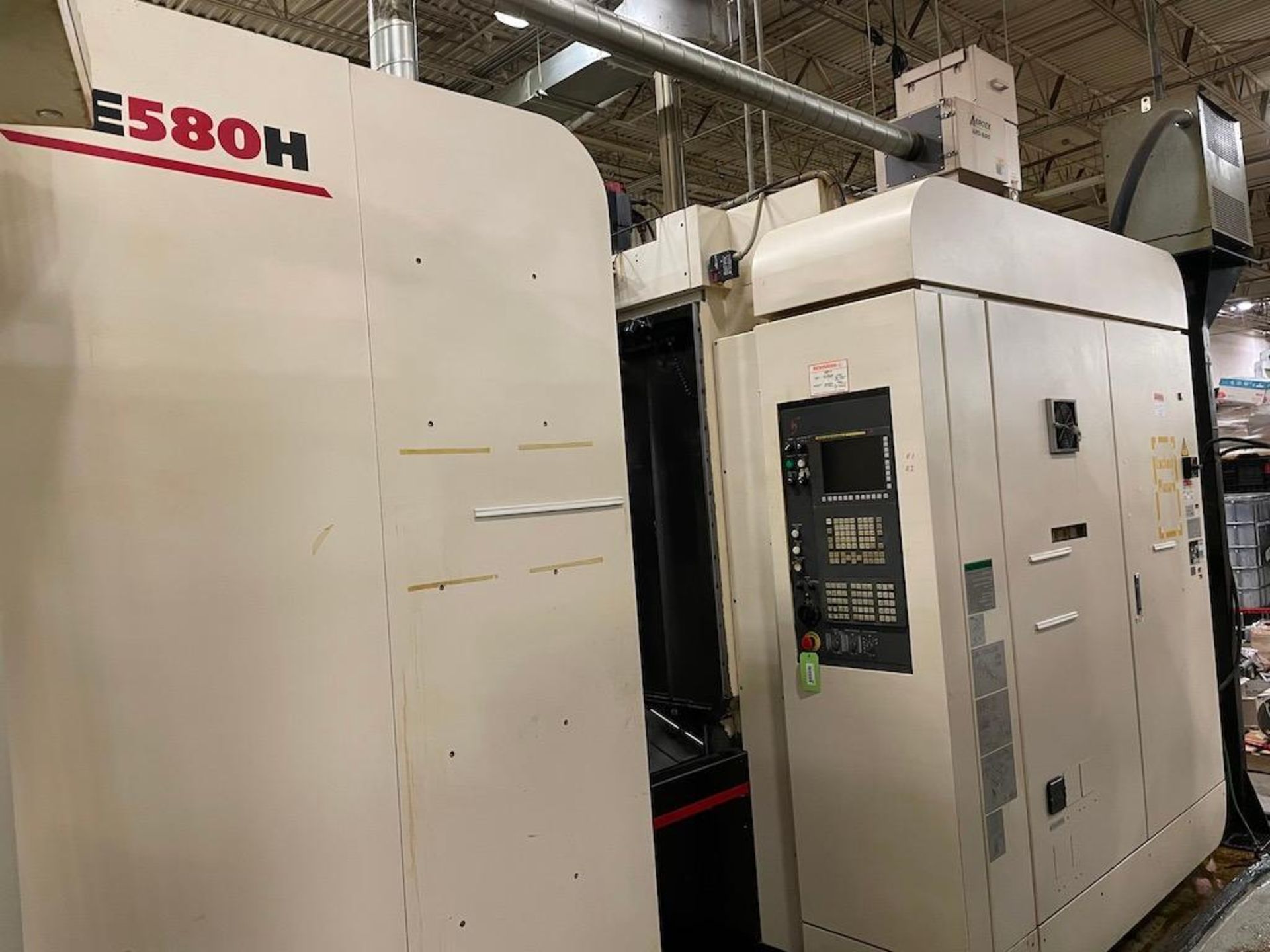 2014 GE 580H ENSHU 4 AXIS HORIZONTAL MACHINING CENTERS, FANUC 31IMB CNC CONTROL, TRAVELS: X: 31.