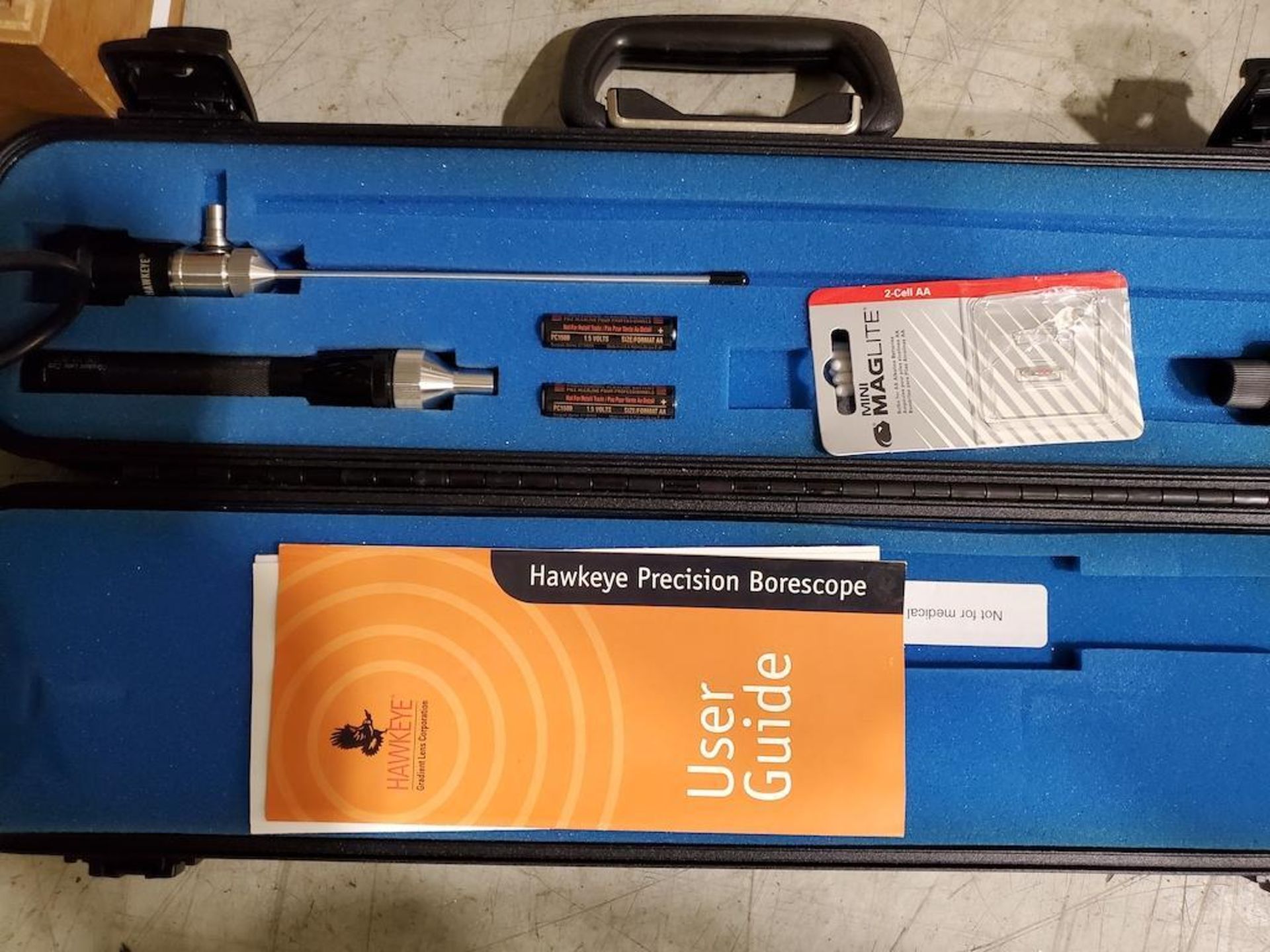 LOT: HAWKEYE PRECISION BORESCOPE, SPARE PROBES, RENISHAW P17-2 PROBE INTERFACE, SPARE GAGE CHECK - Image 10 of 10