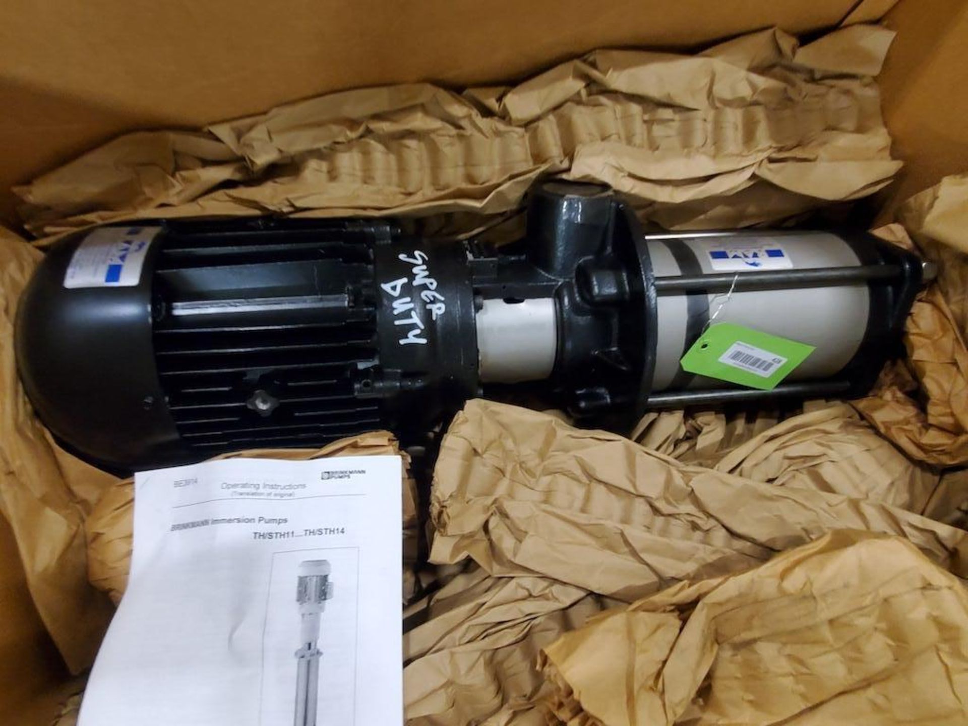 SUPER DUTY BRINK PUMP & MOTOR TH1106S280-A+180 - Image 4 of 5