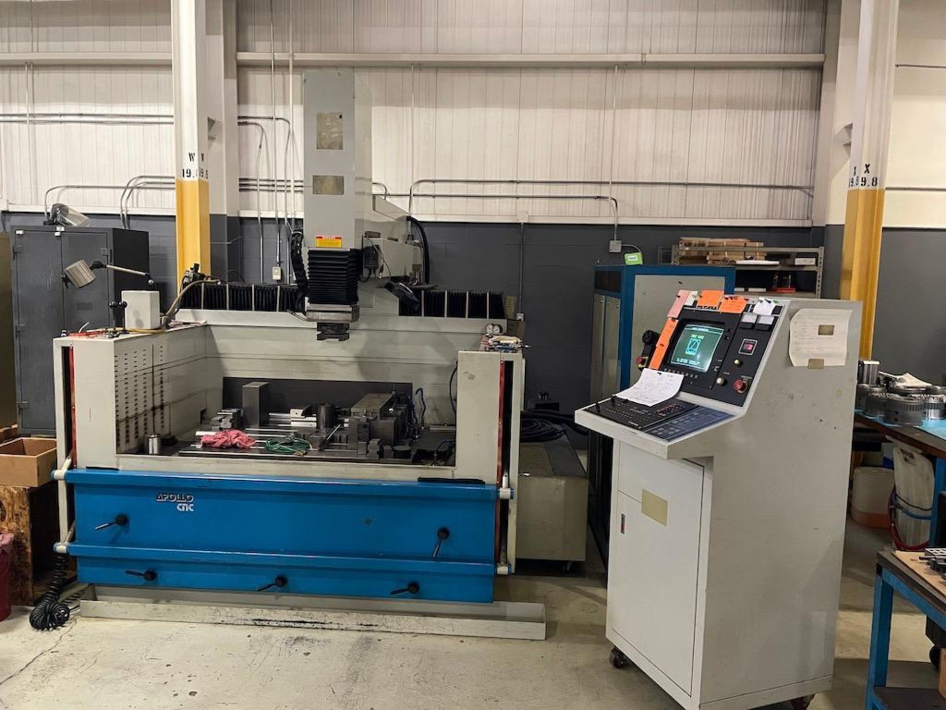 EDM SOLUTIONS APOLLO CNC SINKER EDM, 70INCH X 44INCH X 26INCH INNER CAPACITY, SYSTEM 3R TOOLING,