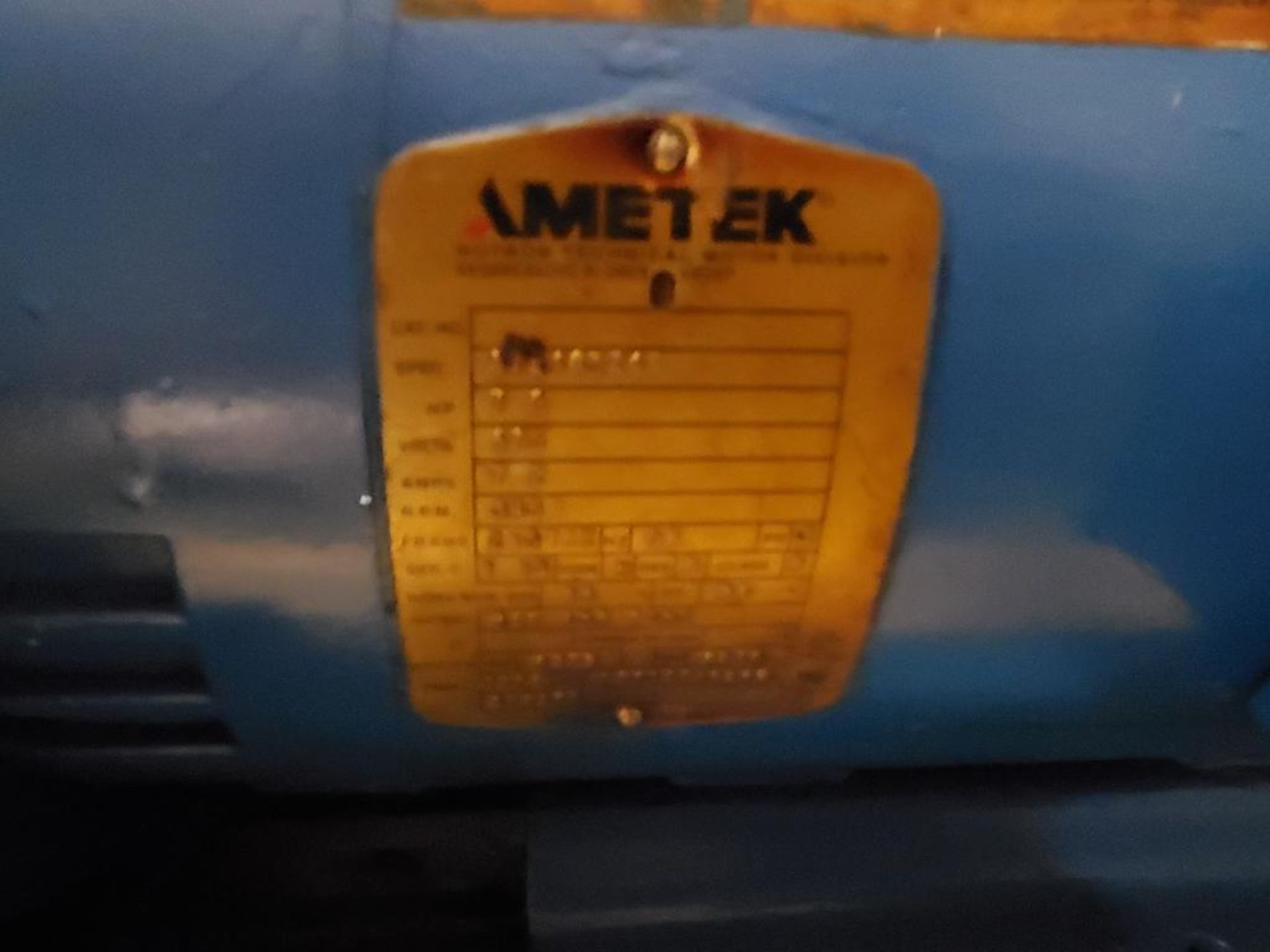 AMETEK 7.5 HP MOTOR DR858A486X, TECHTOP FARM DUTY SINGLE PHASE MOTOR FDR504C-C-01 & CONTROL BLOCK - Image 4 of 6