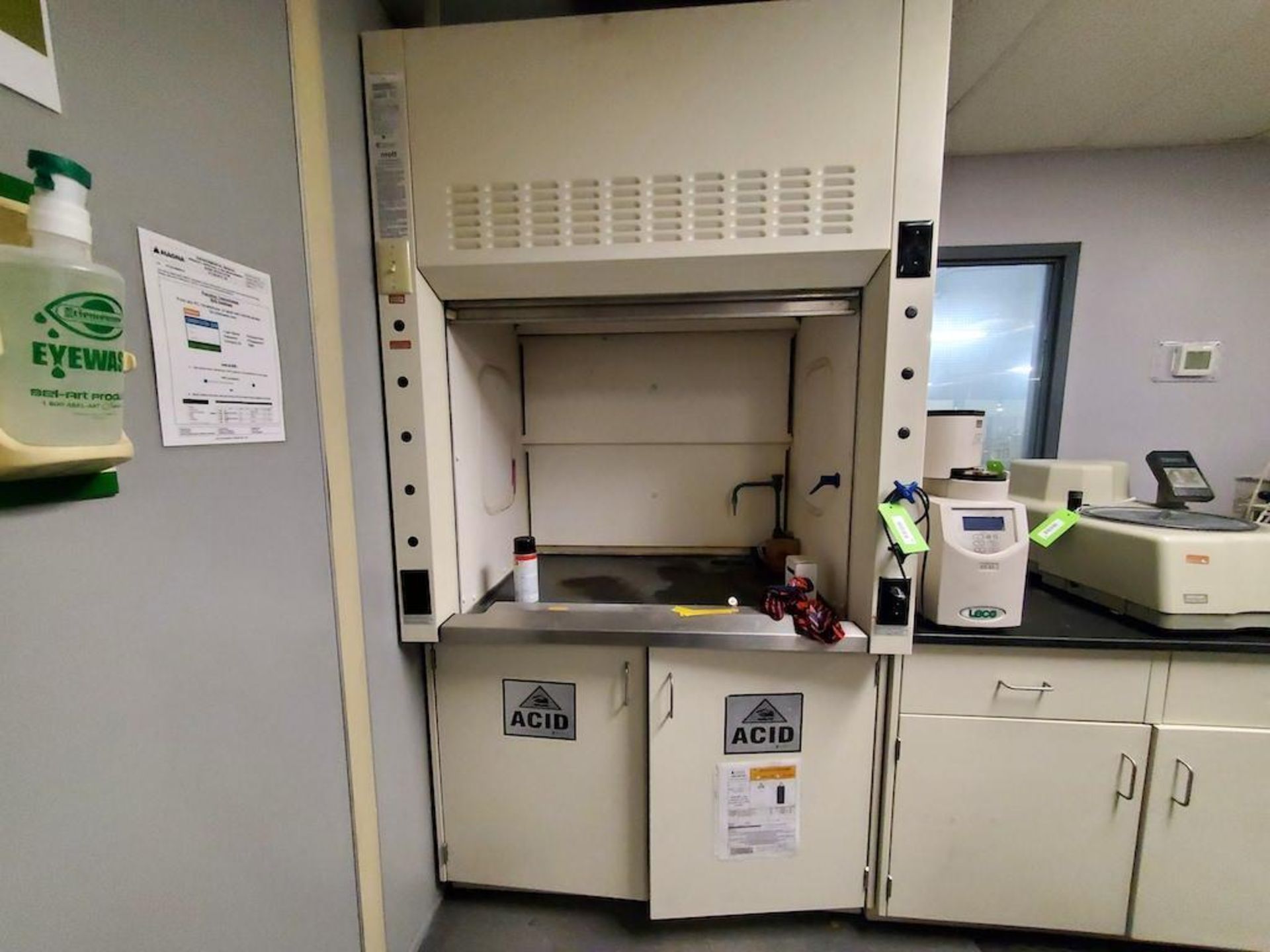 2006 MOTT FUME HOOD MODEL 7221000, INTERIOR DIMENSIONS, APPROX: 38INCH W X 24INCH D X 30+INCH H,