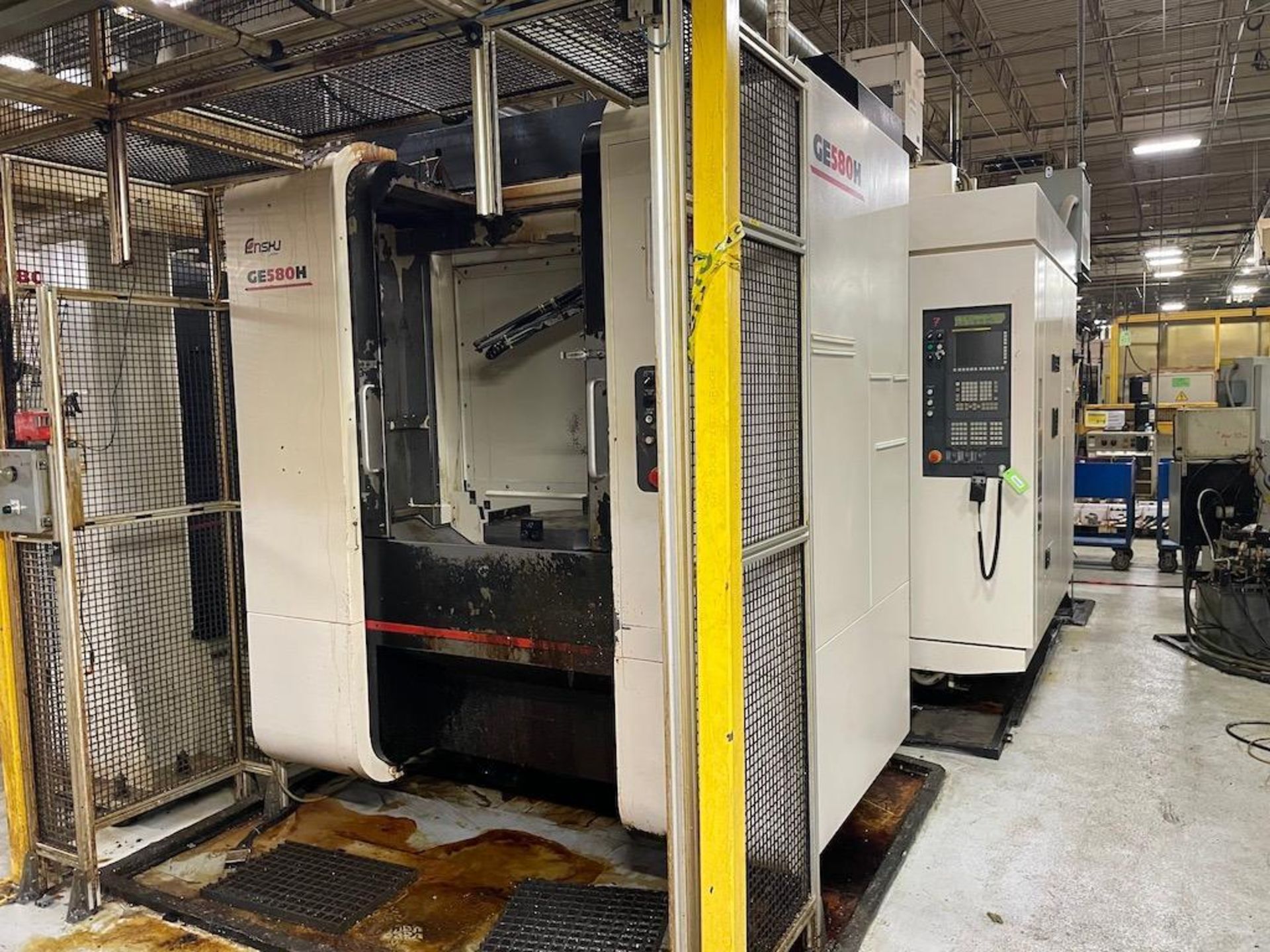 2016 GE 580H ENSHU 4 AXIS HORIZONTAL MACHINING CENTERS, FANUC 31IMB CNC CONTROL, TRAVELS: X: 31. - Image 2 of 9