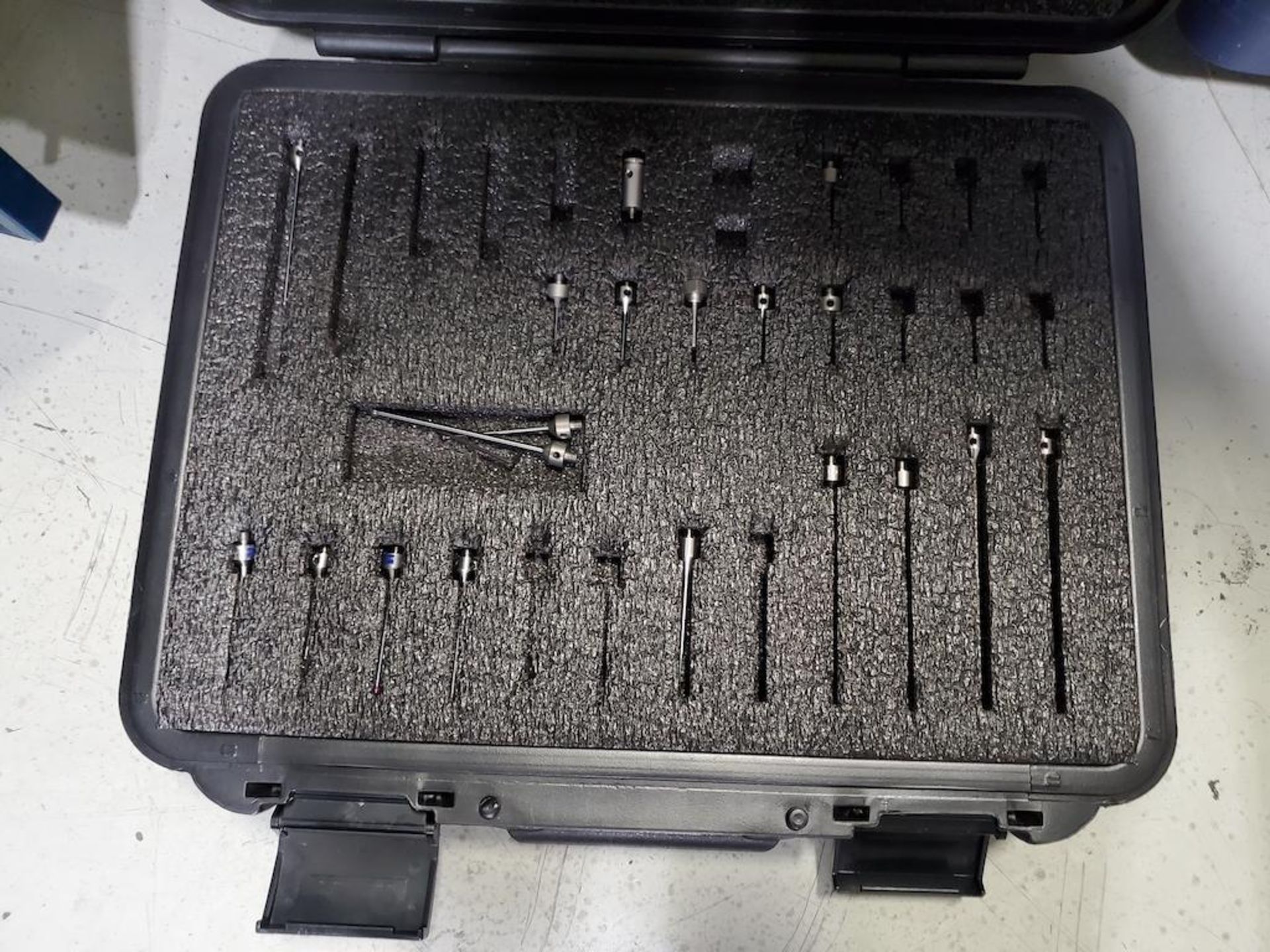 ROUSSEAU BLUE CABINET INCLUDING 5 SHELVES OF CMM PROBES, FIXTURES, HEADS ETC [MAIN CMM ROOM] - Image 17 of 19