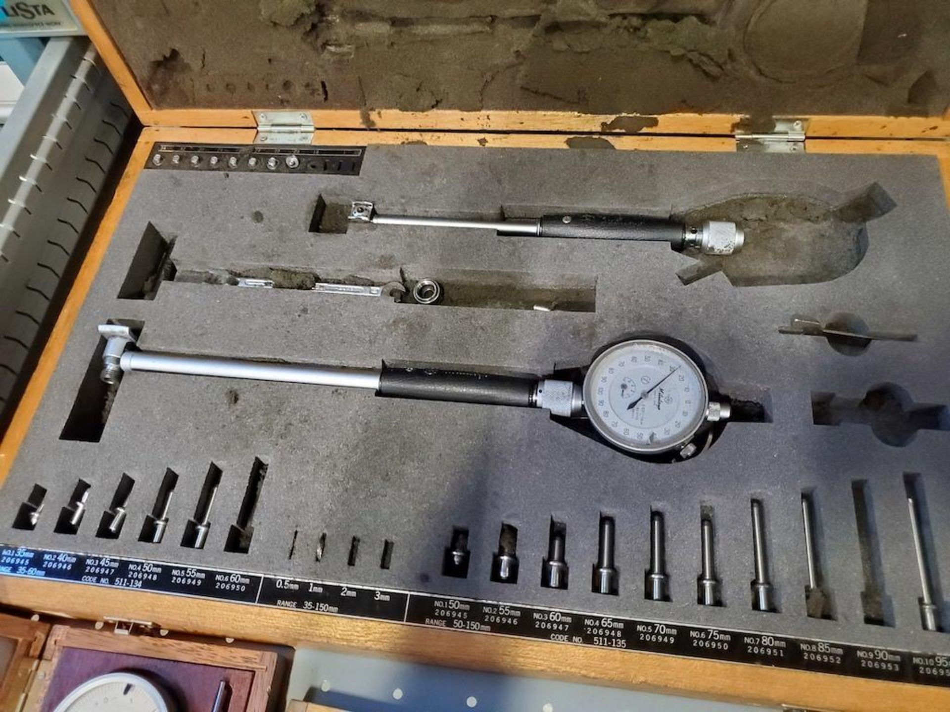 LOT OF PRECISION INSPECTION: MITUTOYO BORE GAUGES, MICROMETERS, GAGE PINS, DEPTH MICROMETER 4 - Image 2 of 7