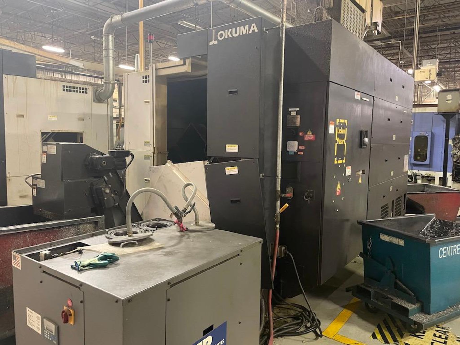 2013 LT3000EX OKUMA TWIN SPINDLE MULTI AXIS CNC LATHE, OSP-P300L CNC CONTROL, SWING OVER SADDLE: - Image 9 of 12