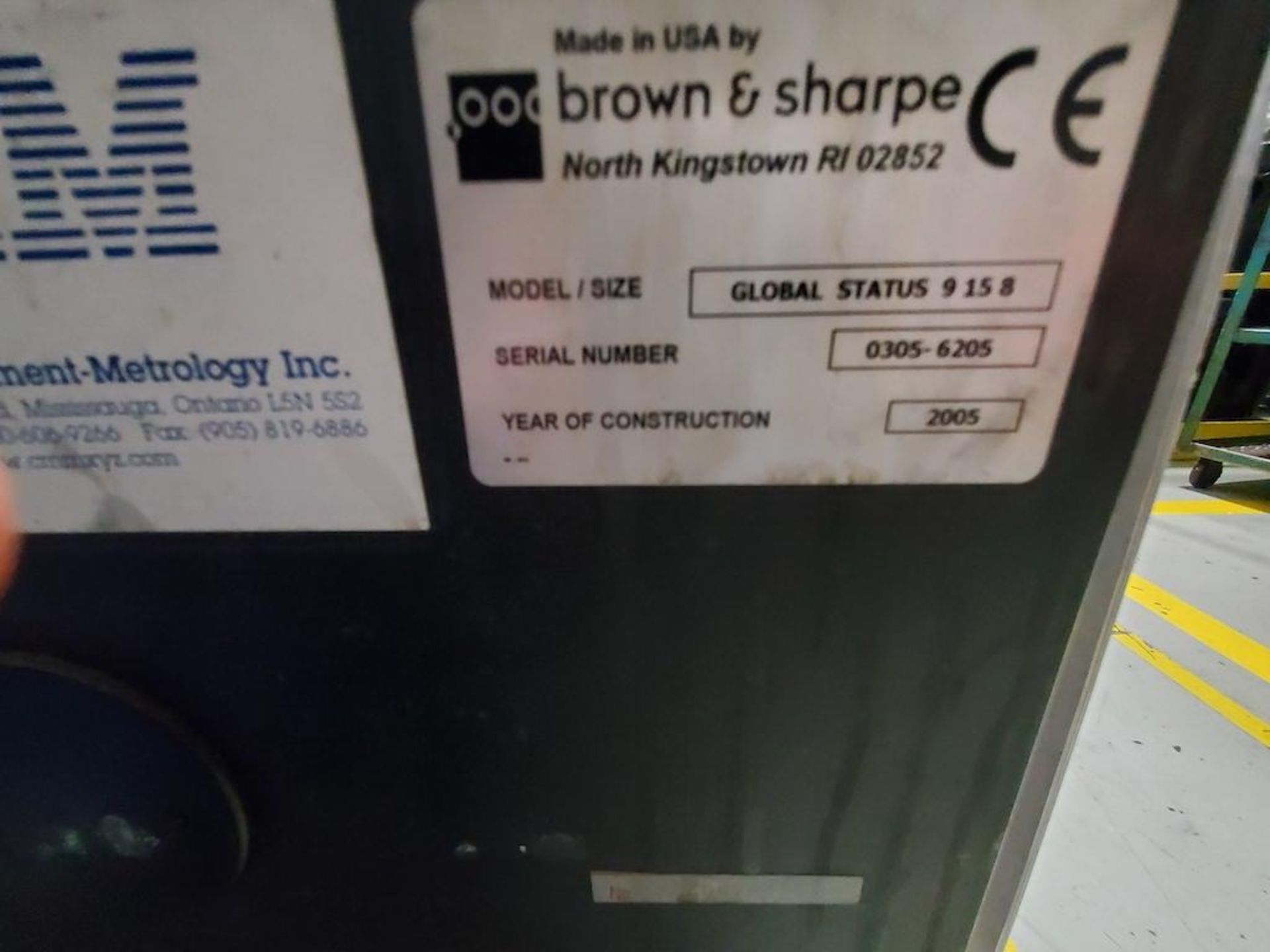 2005 BROWN & SHARPE CMM MODEL GLOBAL STATUS 09.15.08, 43 INCH X 92 INCH TABLE, RENISHAW PH10MQ - Image 3 of 15