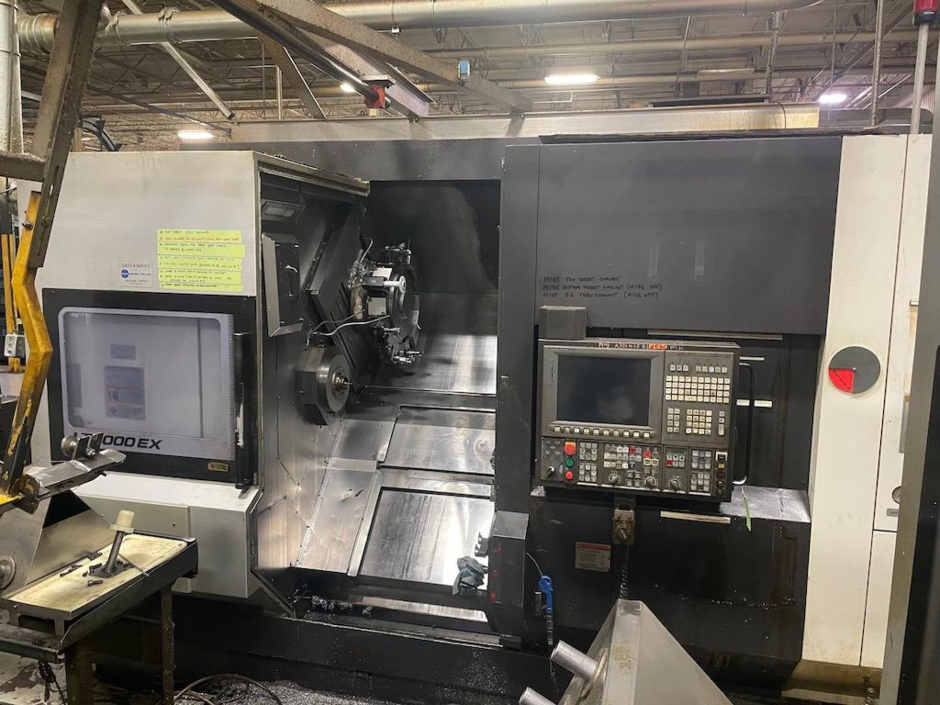 2013 LT3000EX OKUMA TWIN SPINDLE MULTI AXIS CNC LATHE, OSP-P300L CNC CONTROL, SWING OVER SADDLE: