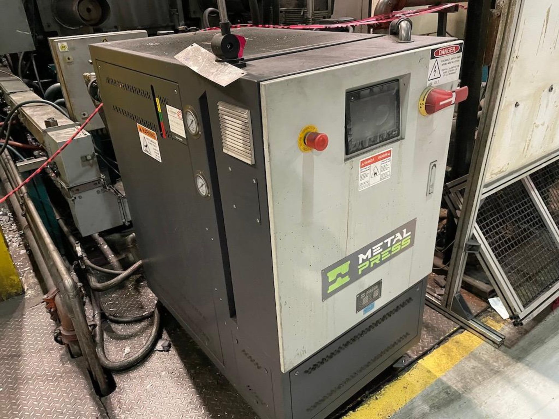 2019 METAL PRESS MODEL THC-D-24, DUAL ZONE HOT OIL TEMPERATURE CONTROL UNIT, (2) 24KW, SN 40854