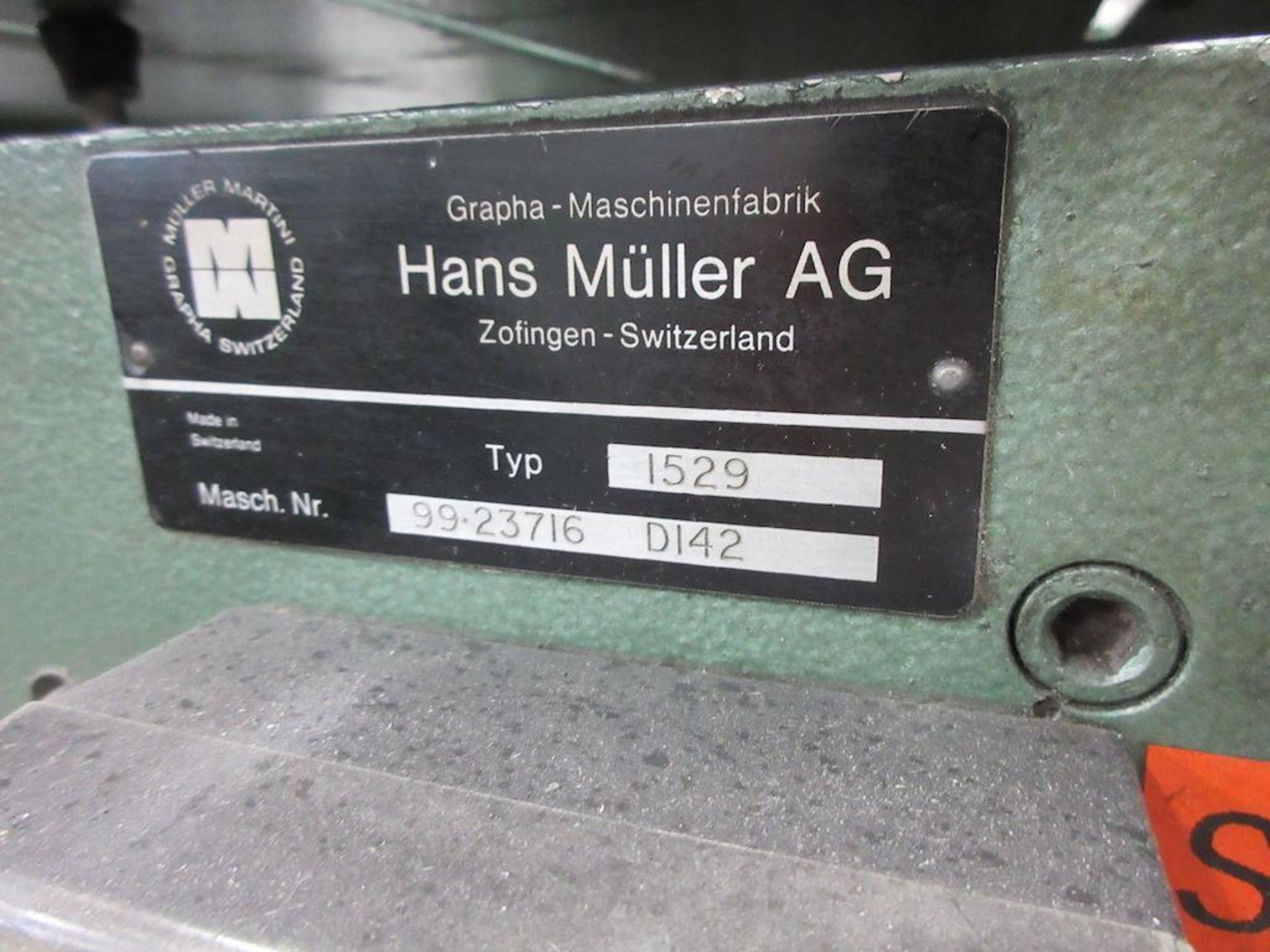 Muller 335 (6 Stations + Cover Feeder) includes Muller Stacker Muller 6 Stations: Type 306, sn 99.31 - Image 11 of 30