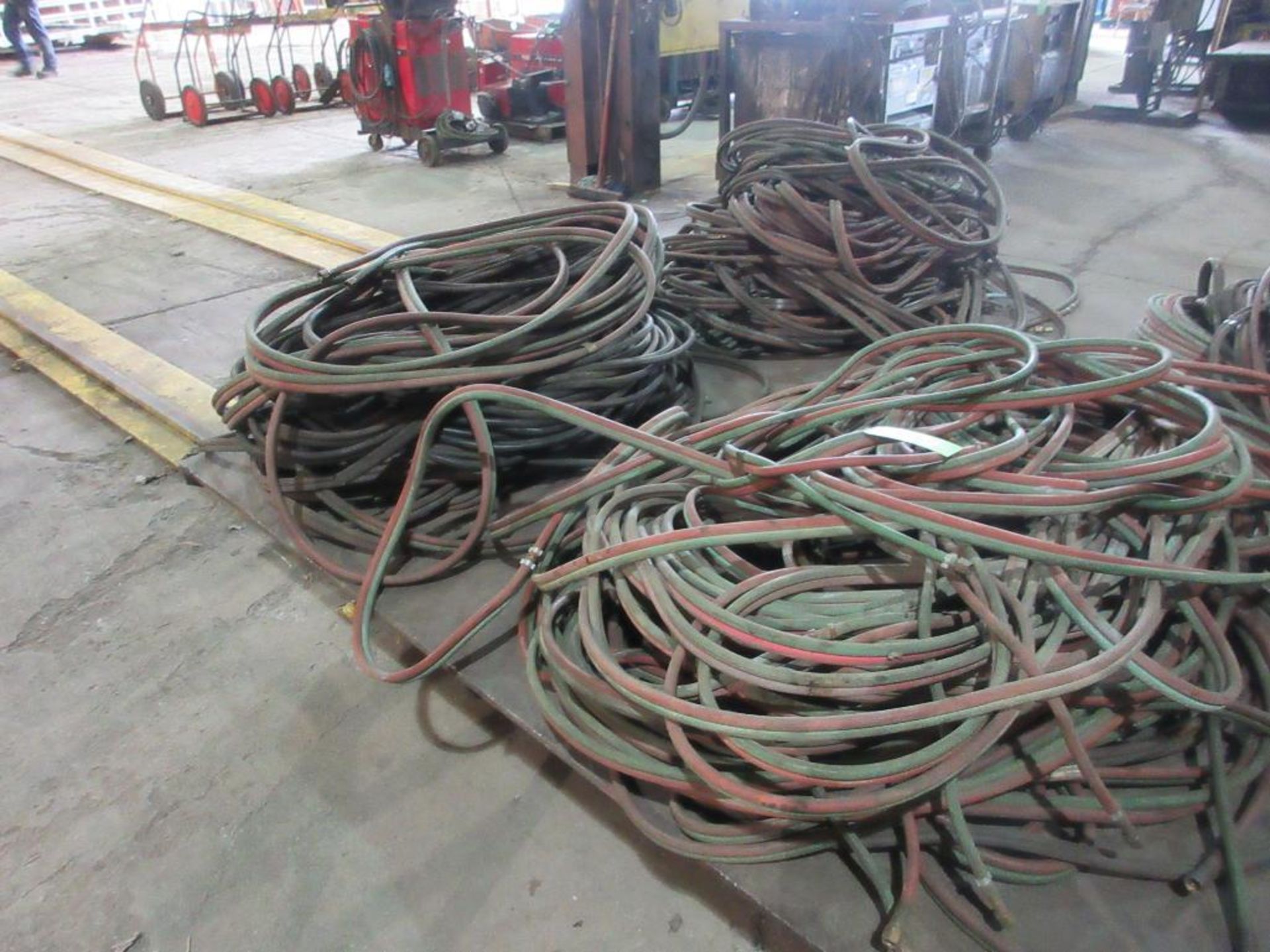 LOT OF 3 PILES OF WELDING GAS HOSES (EAST PLANT)