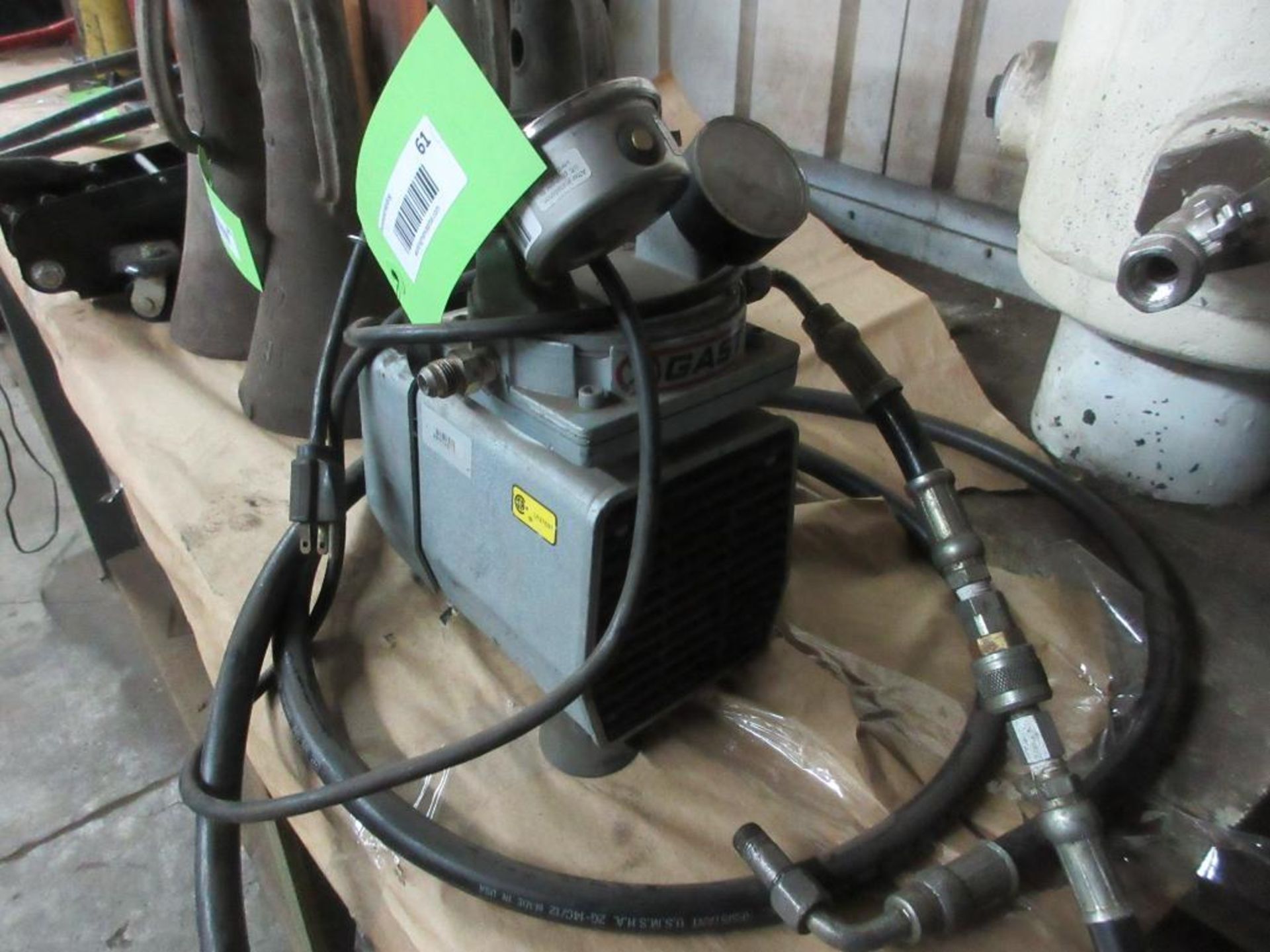 GAST DOA-P104-AA ELECTRIC/PNEUMATIC PUMP (IN CENTRAL TOOL CRIB)
