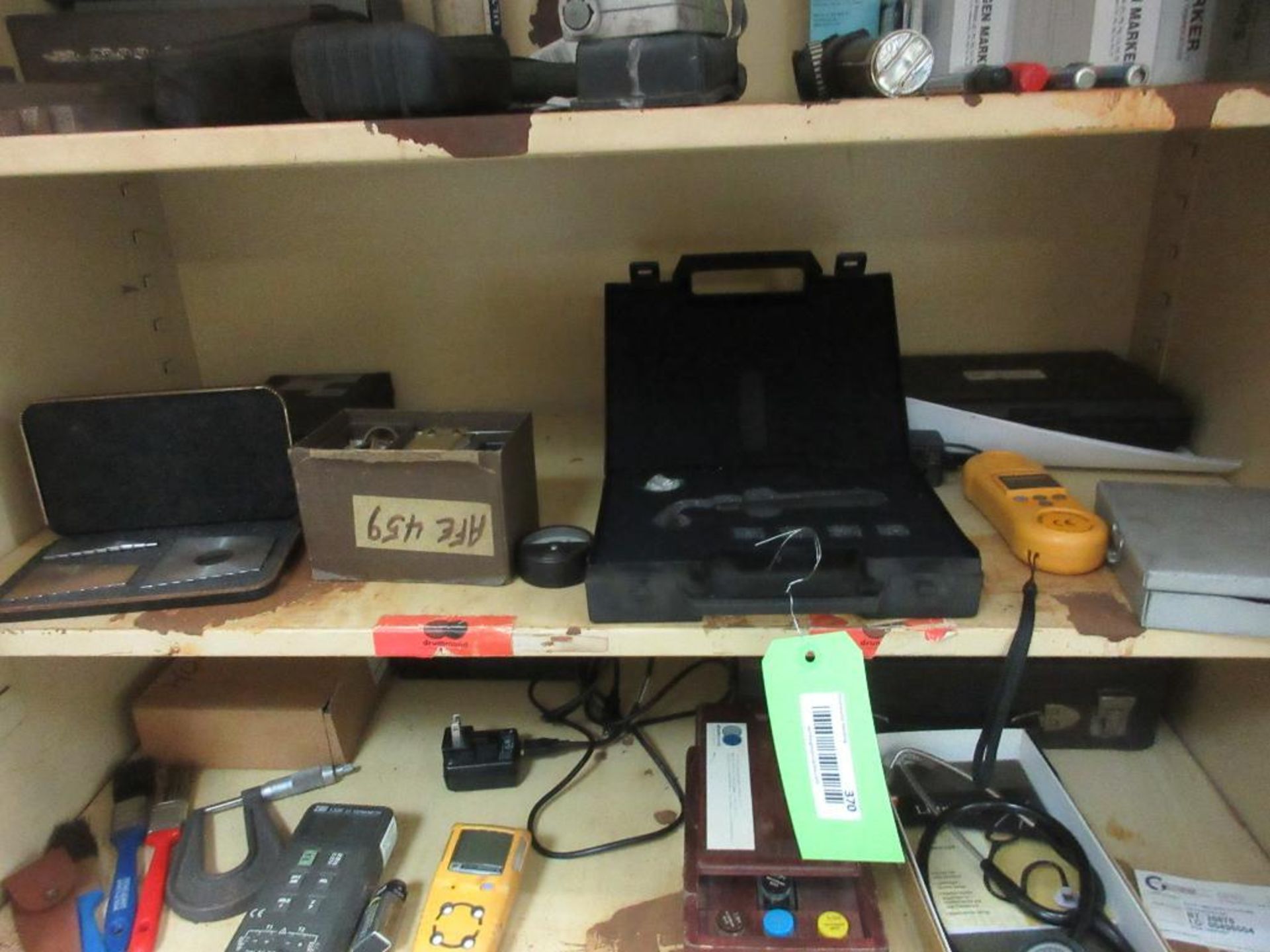 CONTENTS OF 3 CABINETS IN WORK AREA, TEST AND MEASUREMENT EQUIPMENT, METERS, TOOLS, ETC (OFFICES) - Image 12 of 18