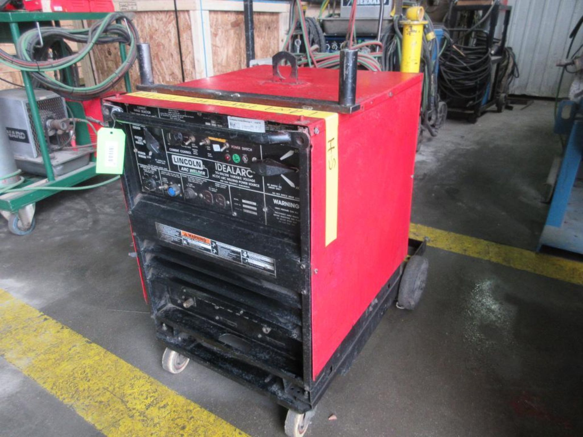 LINCOLN ELECTRIC IDEAL ARCH TIG-250/250 WELDER W/CART (NO CABLES), CLIENT ADVISED: MISSING A PRIMARY - Image 2 of 3