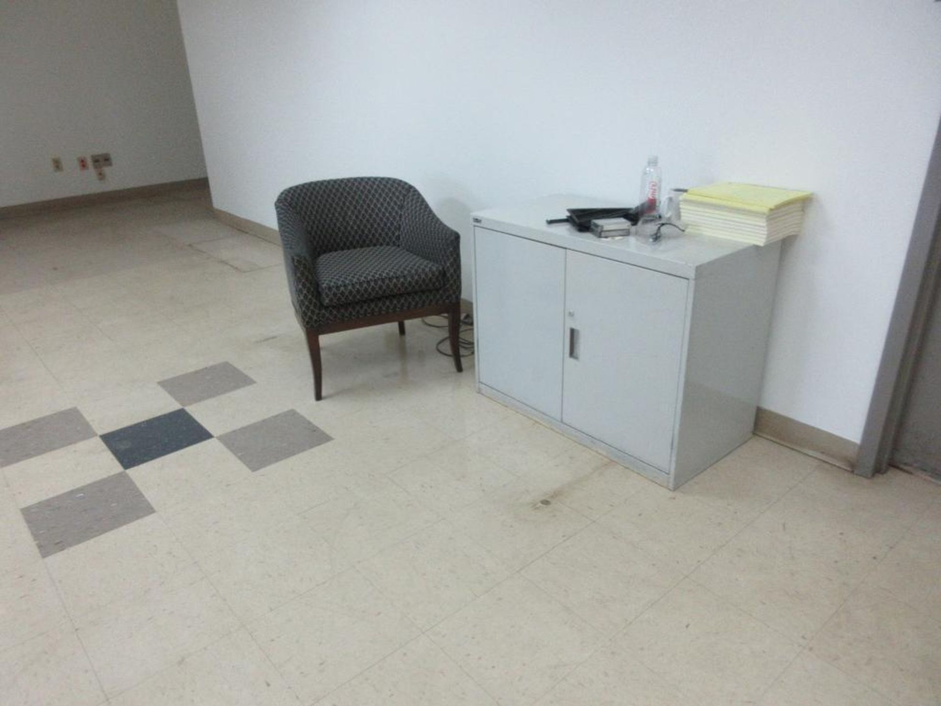 CONTENTS OF WORK AREA INCL 2 DESKS, 9 CHAIRS, 4 FILE CABINETS (OFFICES 2ND FLOOR) - Image 8 of 8