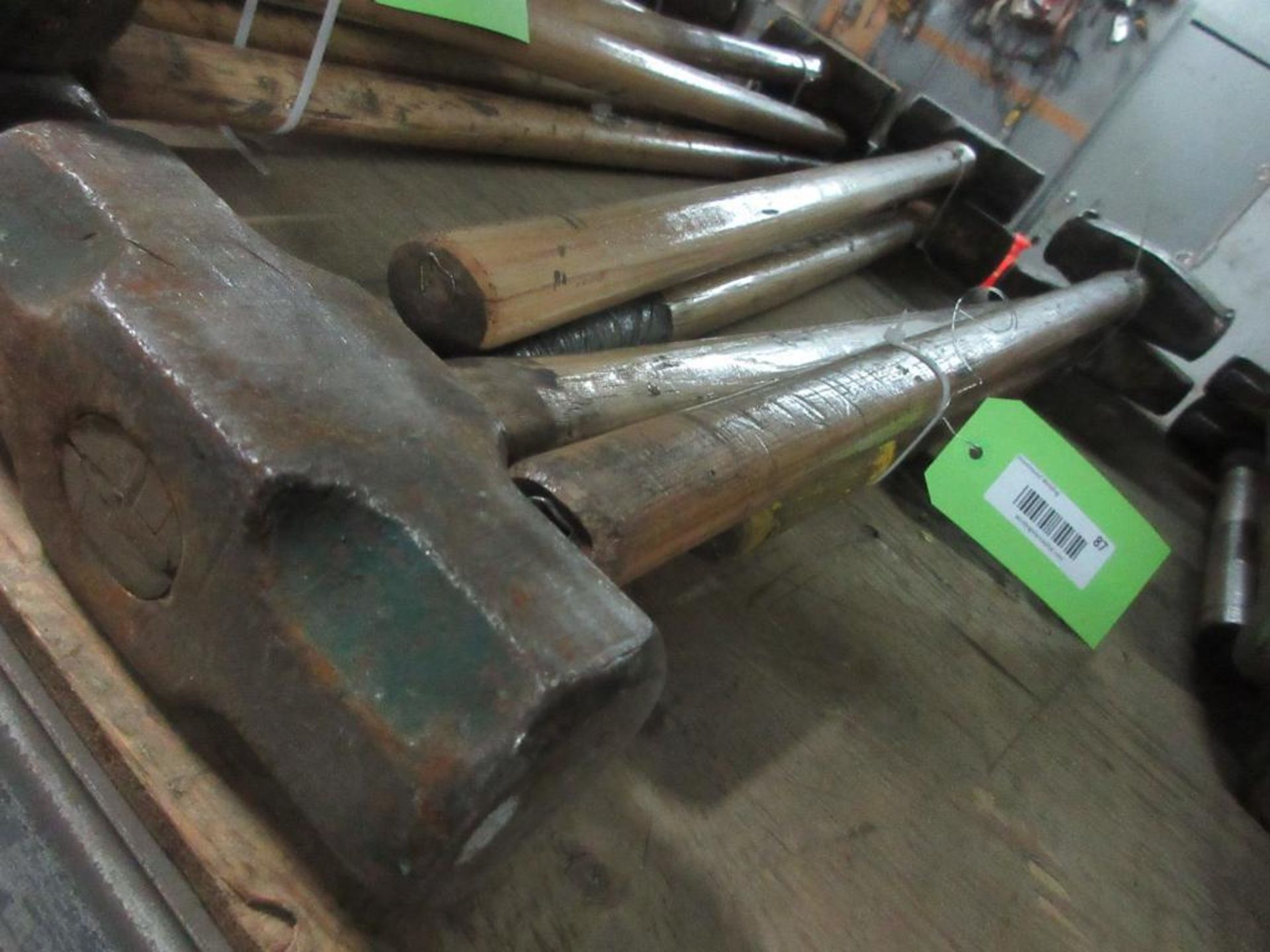 LOT OF (5) APPROX 8-10LB SLEDGE HAMMERS (IN CENTRAL TOOL CRIB)