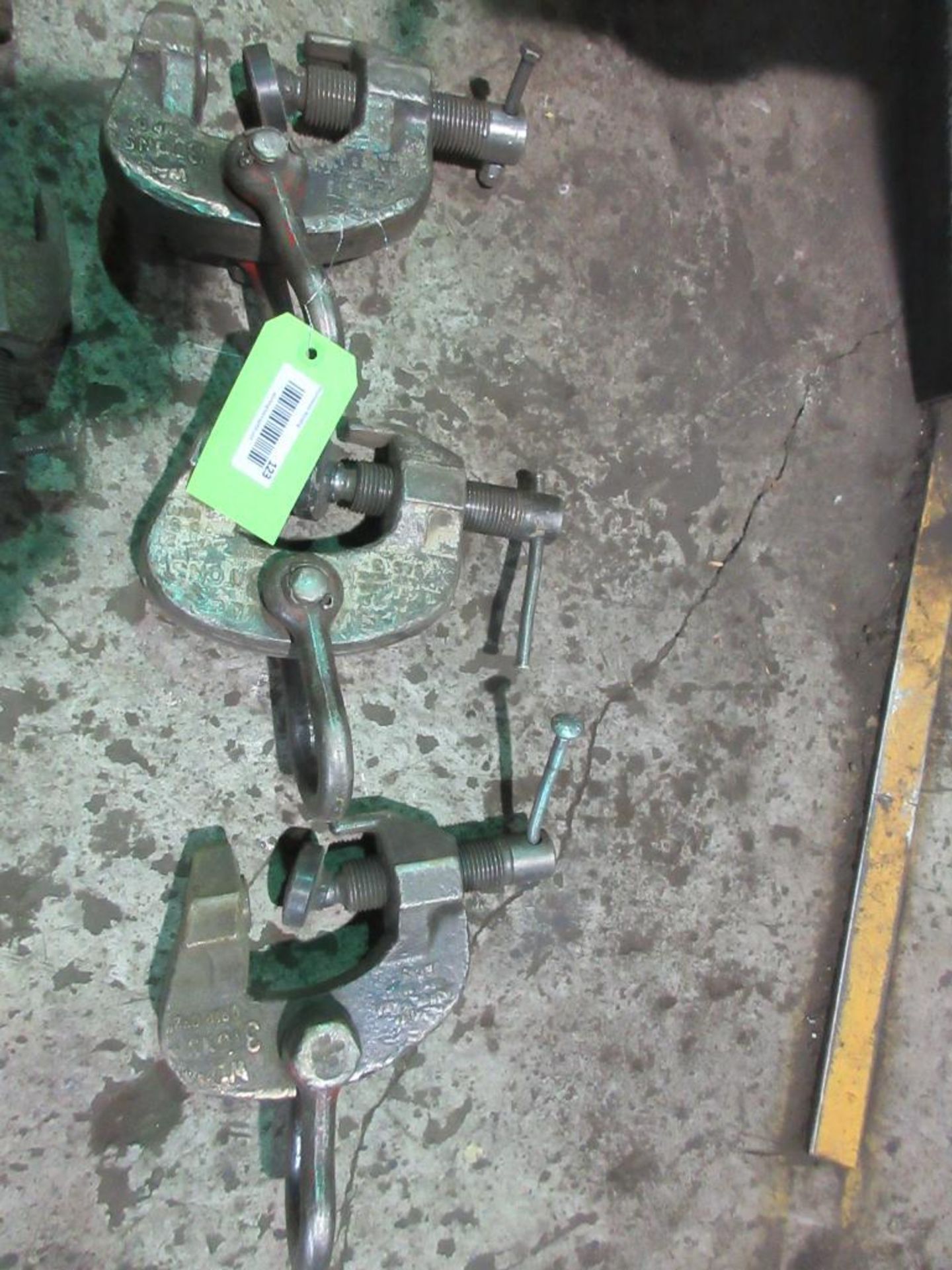 LOT OF WLL 3 TON CAP CLAMPS, 0-2" GRIP (LOCATED EAST WELDING/MACHINE SHOP AREA)