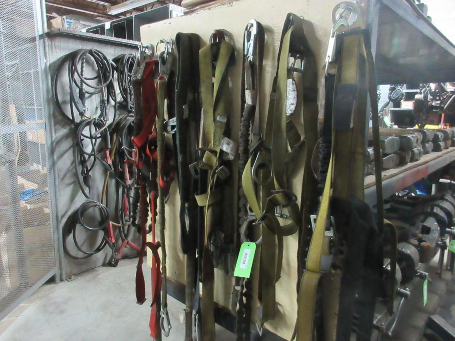 LOT OF HARNESSES AND STRAPS (IN CENTRAL TOOL CRIB)