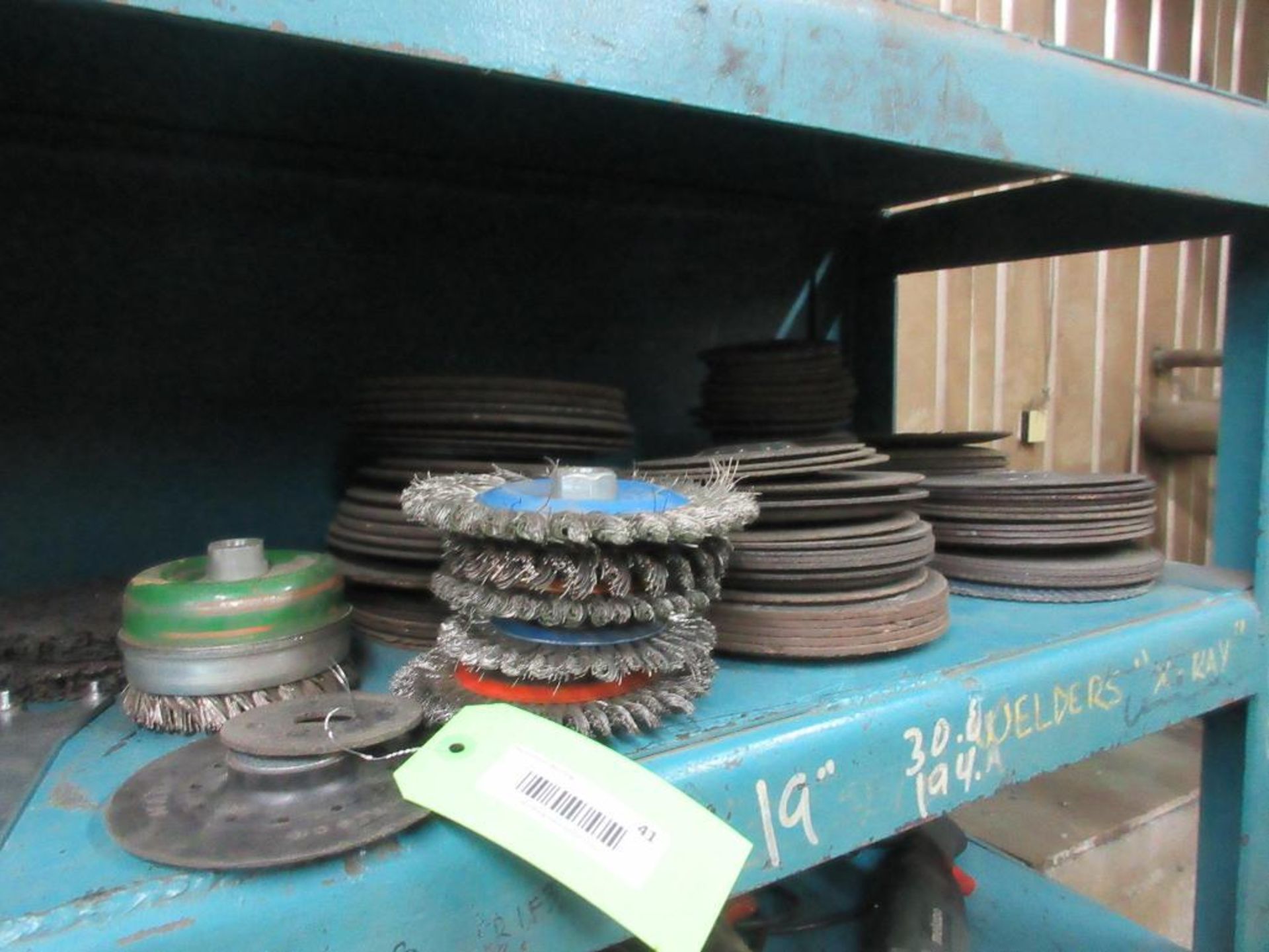 LOT OF WIRE WHEEL AND GRINDING DISKS (7" AND 5") (IN CENTRAL TOOL CRIB)