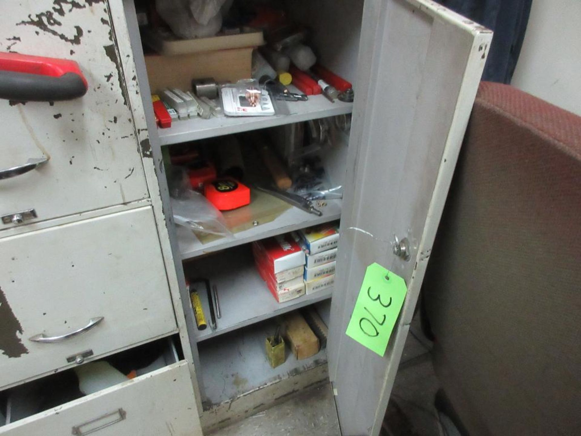 CONTENTS OF 3 CABINETS IN WORK AREA, TEST AND MEASUREMENT EQUIPMENT, METERS, TOOLS, ETC (OFFICES) - Image 6 of 18