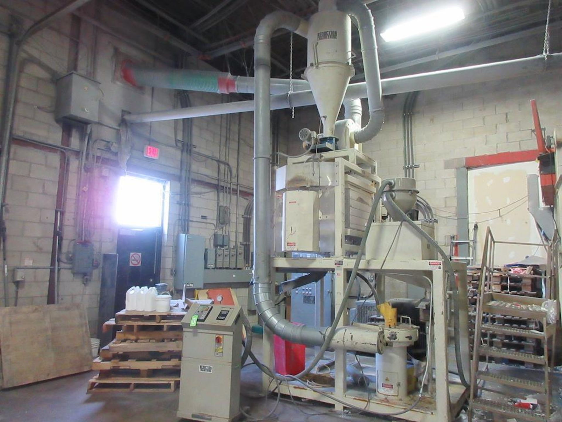 Reduction Engineering Pulverizer, Model 100, 60 HP, 480/460V, sn 252, includes: Mill Housing, Primar