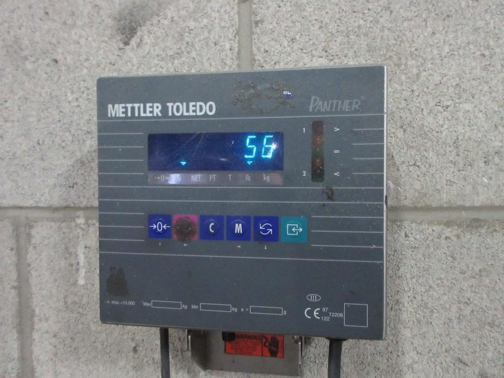 Floor scale, approx 5'x5', 5,000 lb? Mettler Toledo Panther DRO - Image 3 of 3