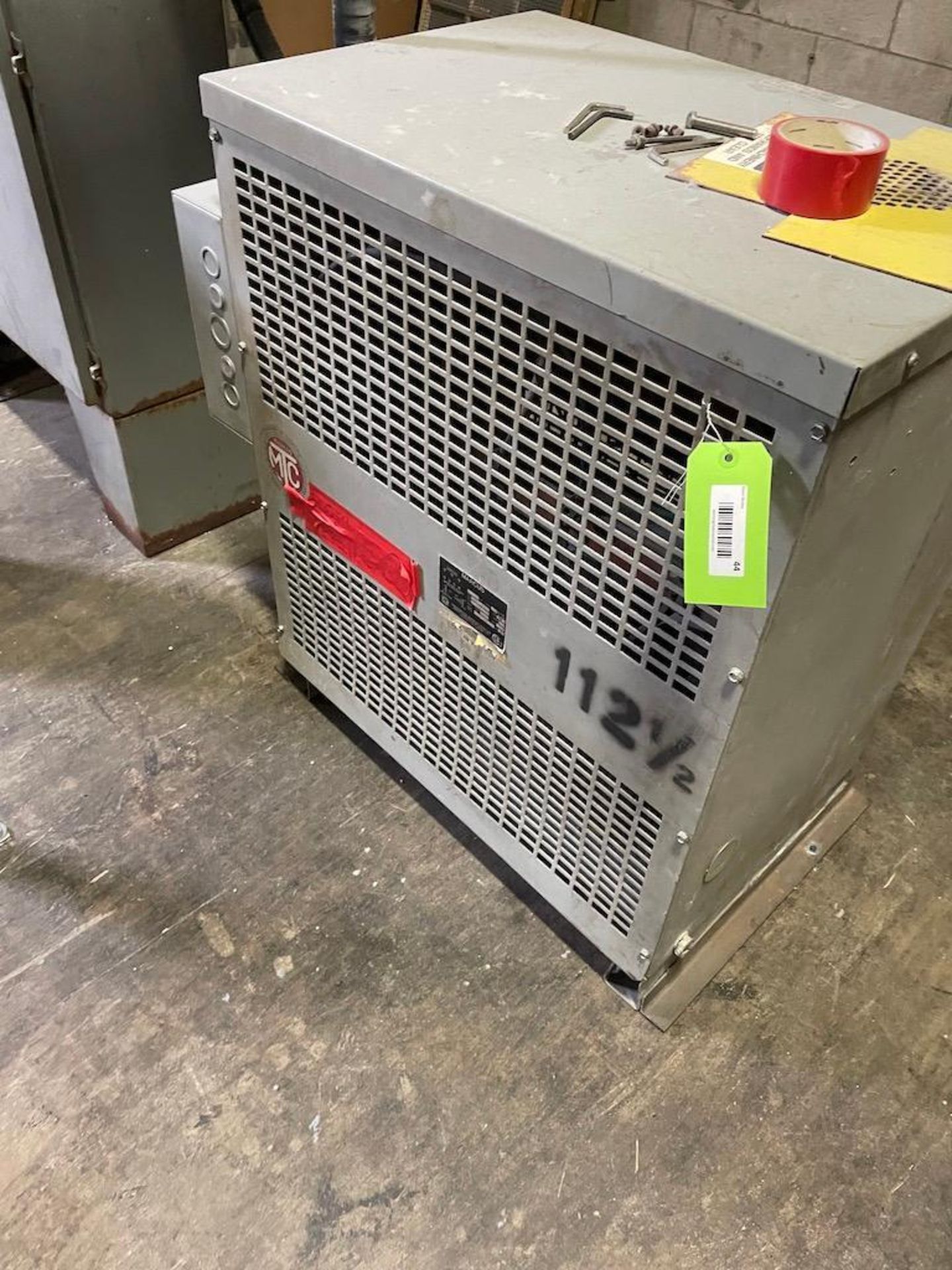 Marcus 112.5 KVA transformer, 600 HV, 480/277, sn 8462-990 - Image 3 of 4