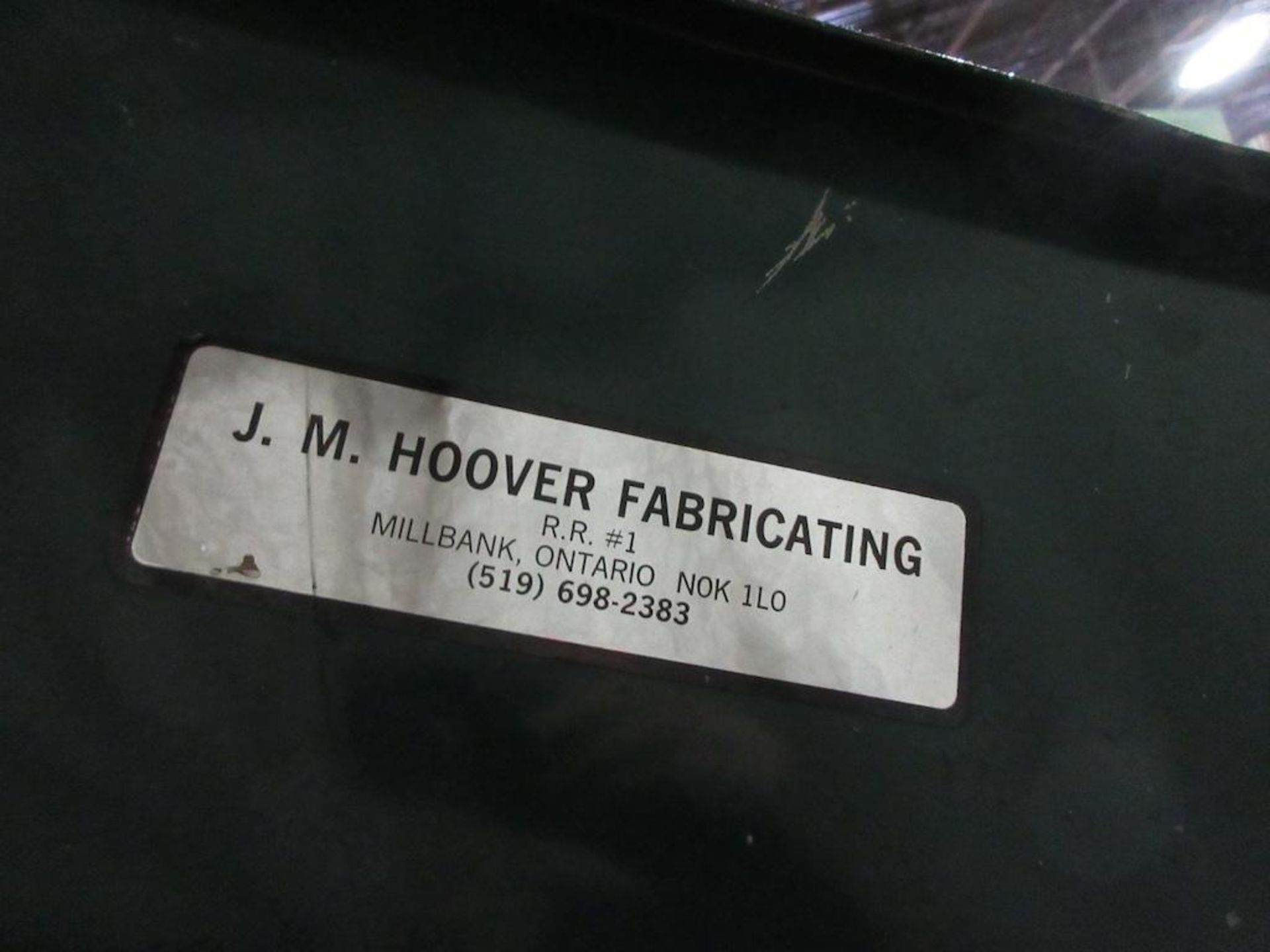 JM Hoover incline conveyor, 10' MX 32" belt style - Image 3 of 3