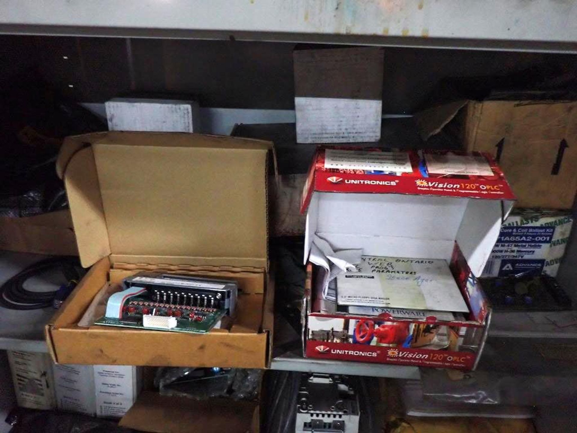 LOT 3 GREY CABINETS INCLUDING CONTENTS: FUSES, SWITCHES, HARDWARE, BEARINGS, MOTORS, WIRING, TIMERS, - Image 8 of 12