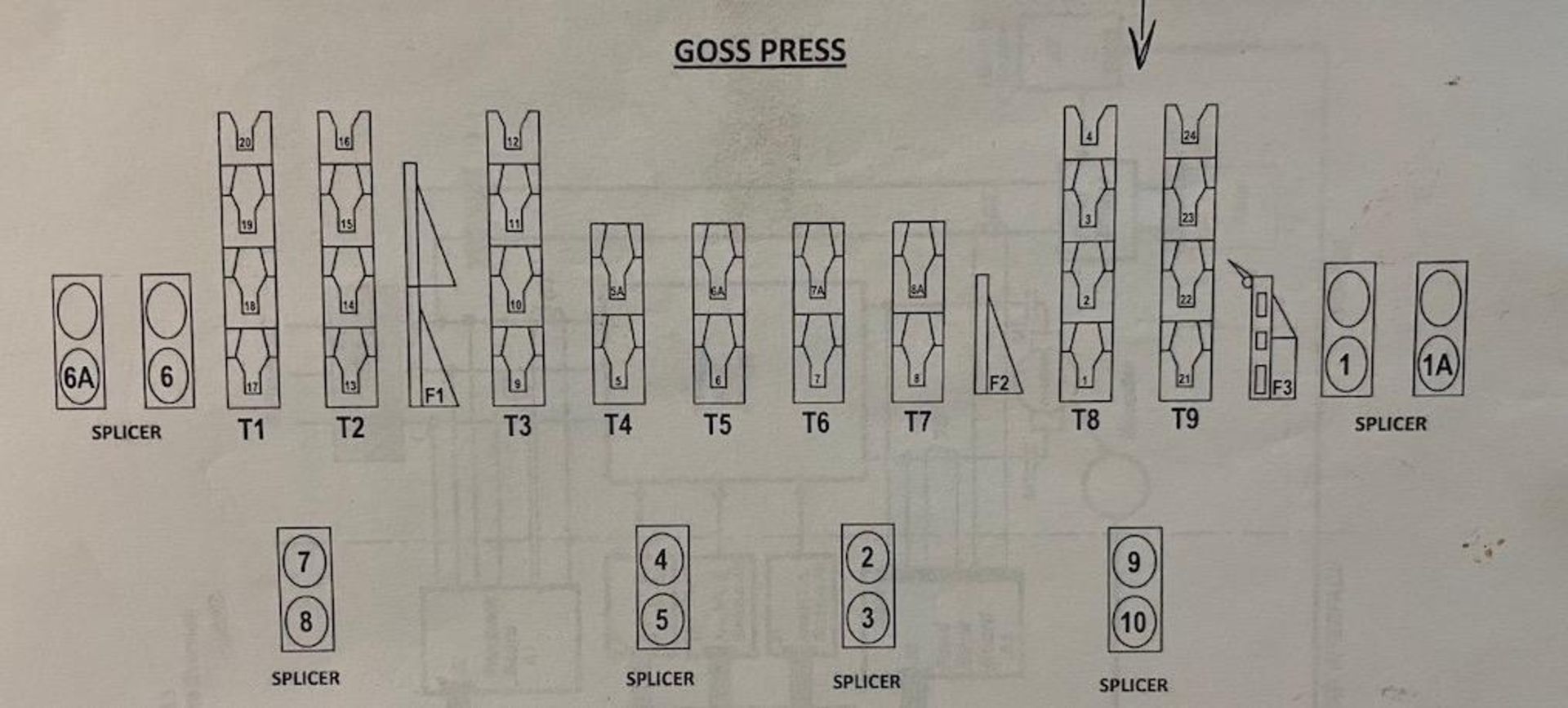 LOT GOSS PRINTING LINE, LOTS 58A-58G PLUS ELECTRICAL, INCLUDING: 28 UNITS: (5) 4 HIGH, (4) 2 HIGH 34 - Image 24 of 27