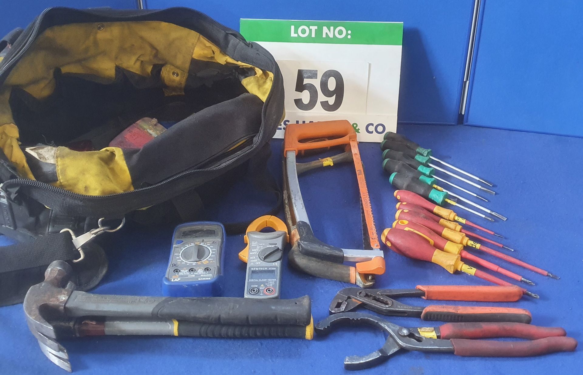 A STANLEY Fatmax Tool Bag with a Quantity of Various Hand Tools (As Photographed)