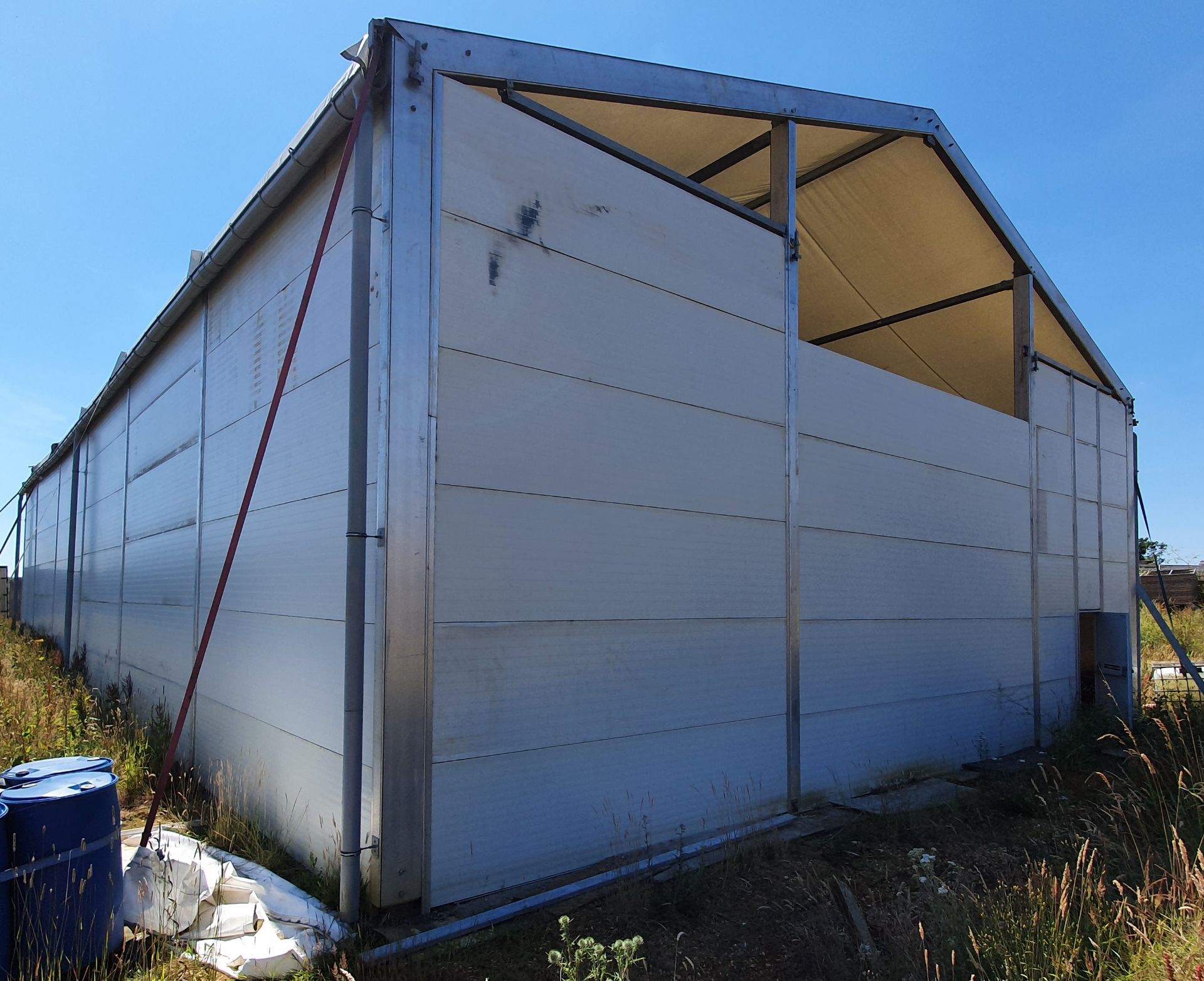 An Aluminium Framed Commercial Demountable Marquee with Profiled Alloy Sectional Wall Panels and - Image 3 of 5