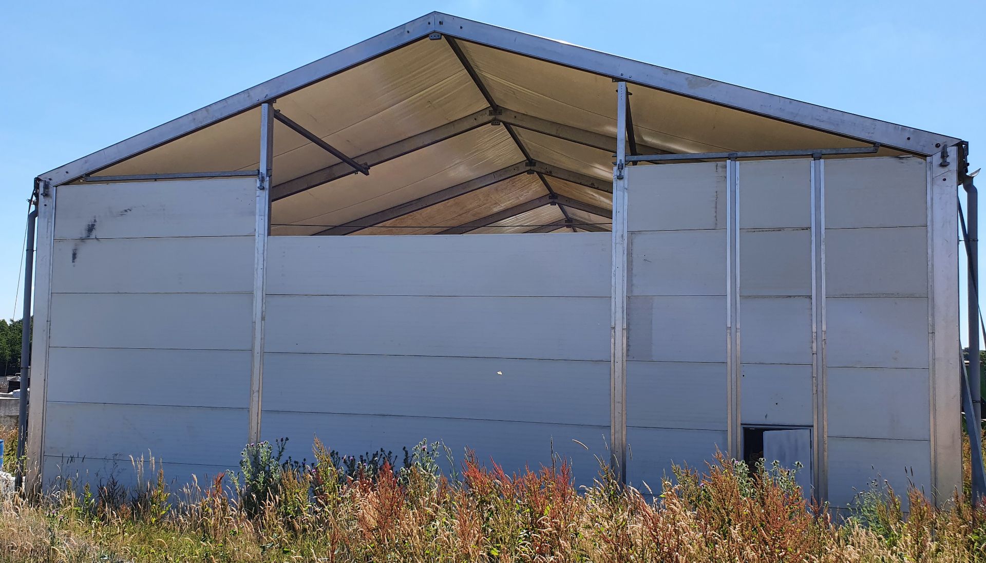 An Aluminium Framed Commercial Demountable Marquee with Profiled Alloy Sectional Wall Panels and - Image 2 of 5