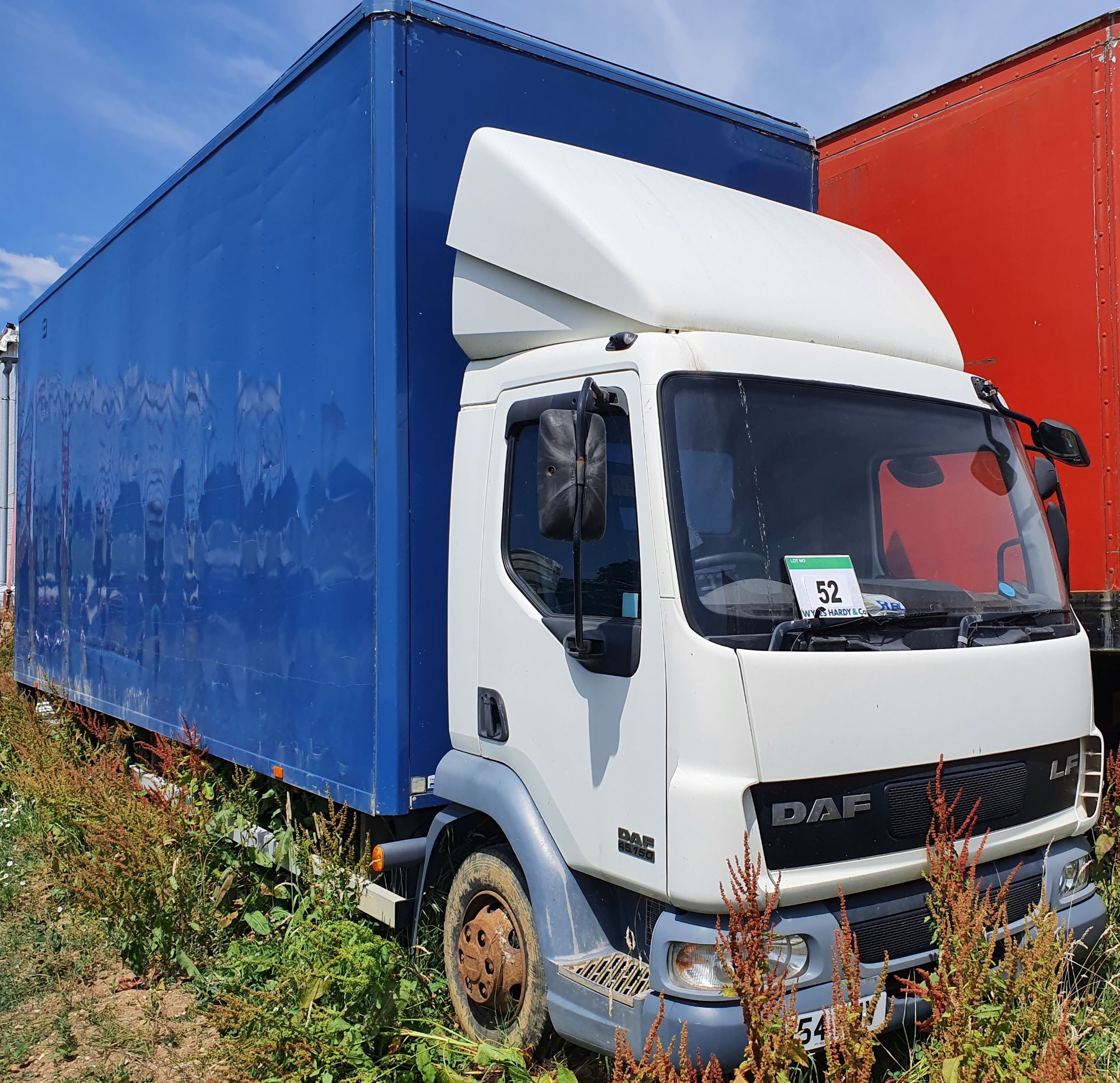 A DAF LF45.150 7.5-Tonne capacity Box Truck, Registration No. WM54 FNV, with fitted Twin Barn