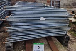 Twenty Seven HERAS Temporary Fencing Panels and Foot Blocks