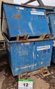 Two CONQUIP Forklift operated Tipping Skips