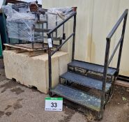 Three Steel 3-Tread Stair Sets