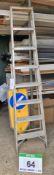 A TITAN Light Alloy 7-Tread Step Ladder