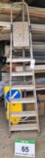 An Unbranded Light Alloy 6-Tread Step Ladder