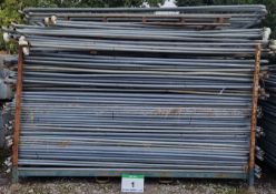 Forty Five HERAS Temporary Fencing Panels with Eleven Gate Panels, Five Barrier Panels, Foot