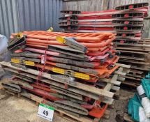 Thirty Three Portable Plastic Barrier Panels