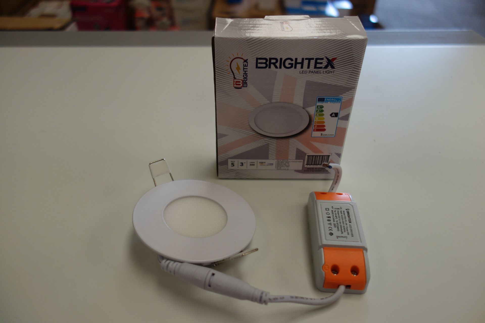 50x Brightex FRX-PL-5W LED Panel Lights 300 Lumens White Finish With Driver