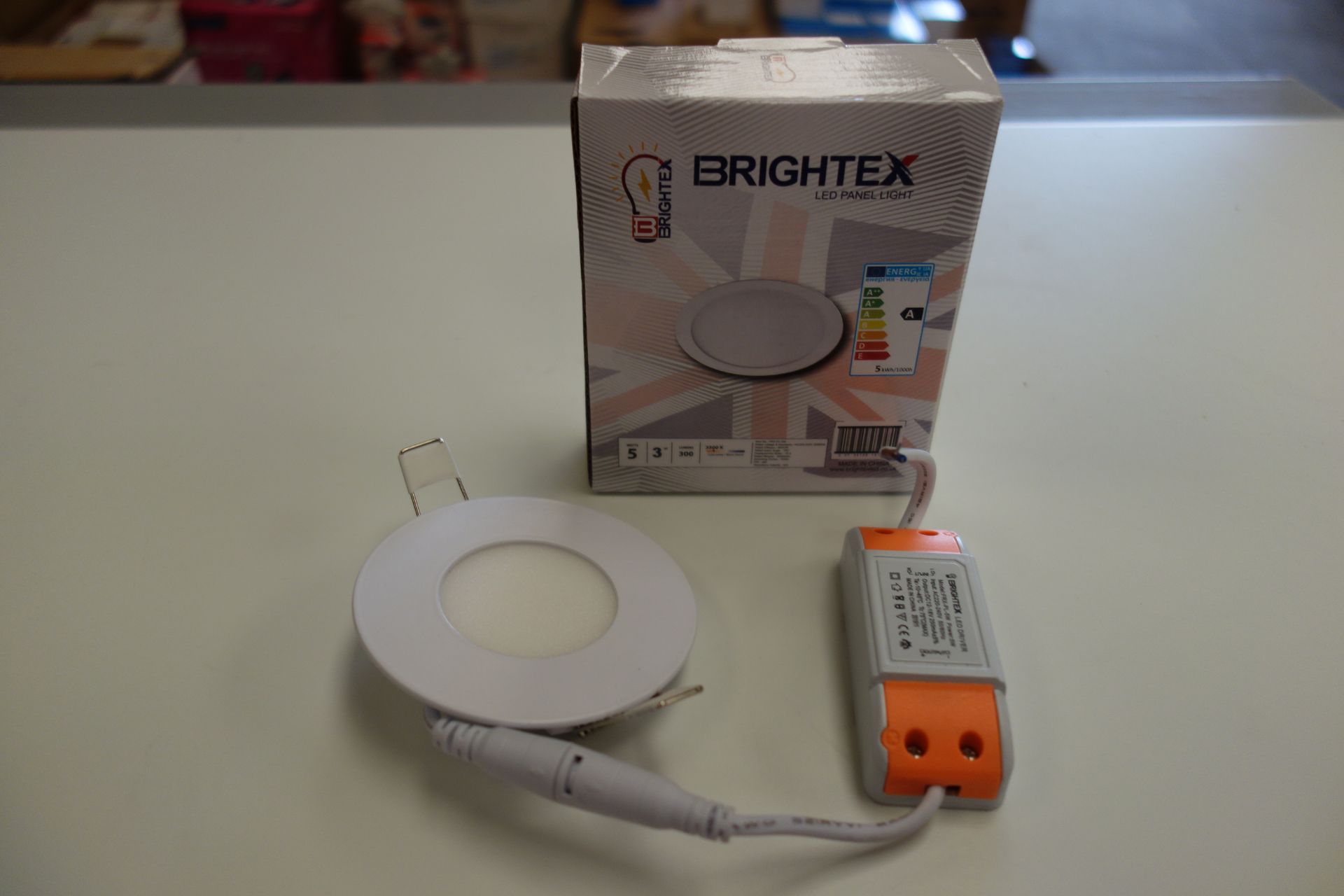 50x Brightex FRX-PL-5W LED Panel Lights 300 Lumens White Finish With Driver