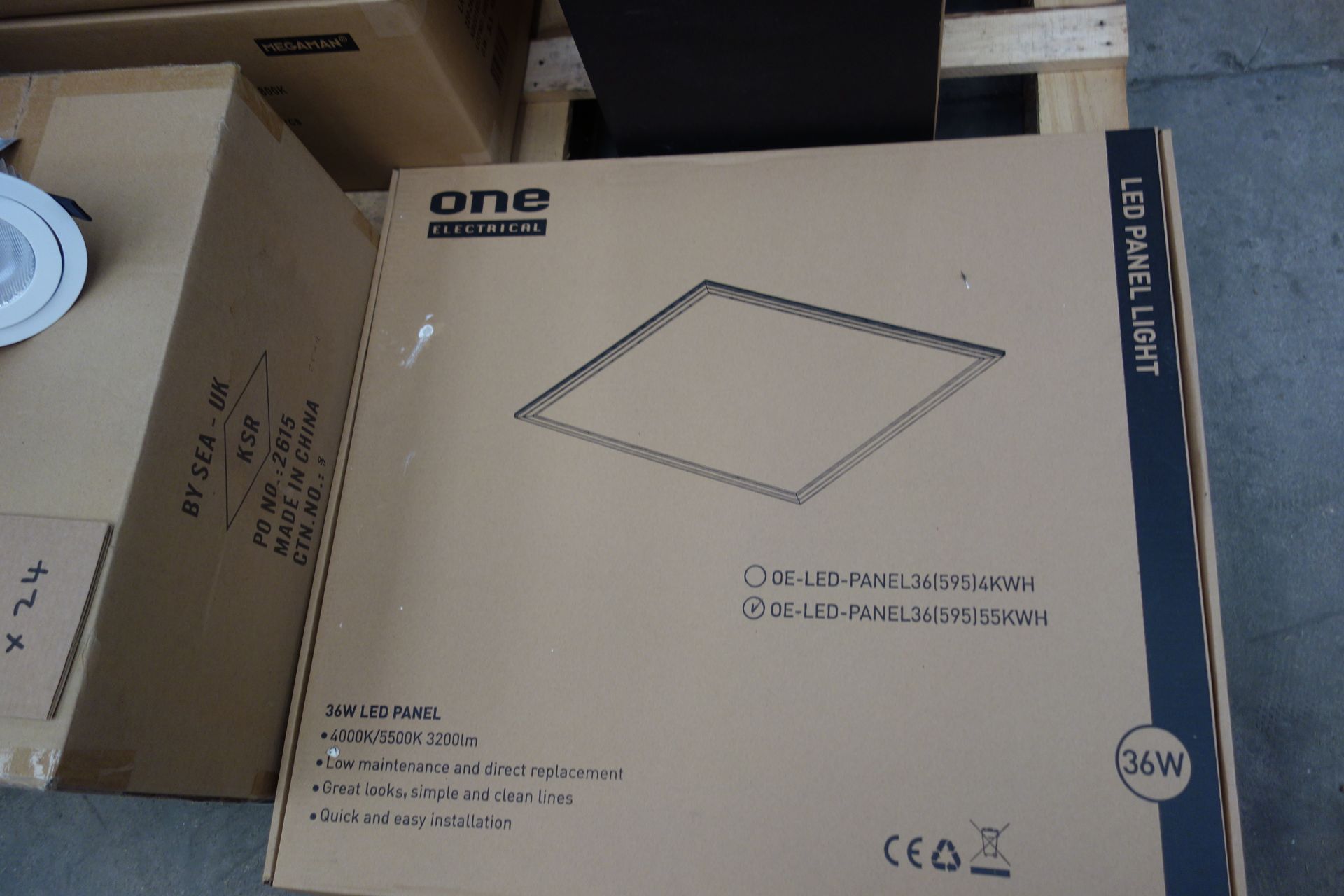 10x One Electrical OE-LED Panel 36W (595) 5500K 3200 Lumen White