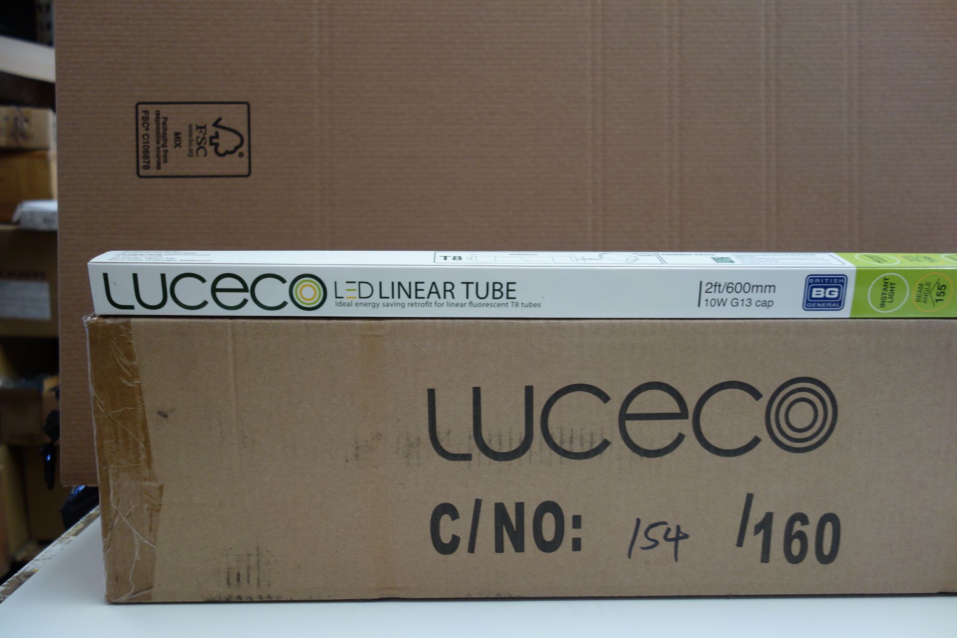 100 X LUCECO LT82N10W10-03 (DL) T8 G13 2FT 10W LED Linear Tubes 4000k Natural Cool