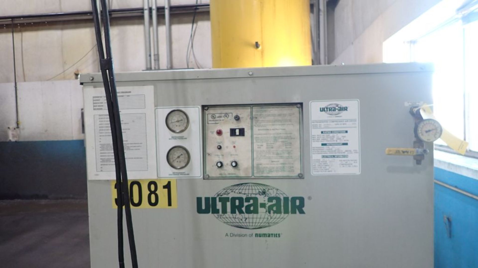 Ultra-Air Refrigerated Compressed Air Dryer | Model No. VA 1000-D; (2) Receiving Tanks; Tag: 227105 - Image 2 of 6