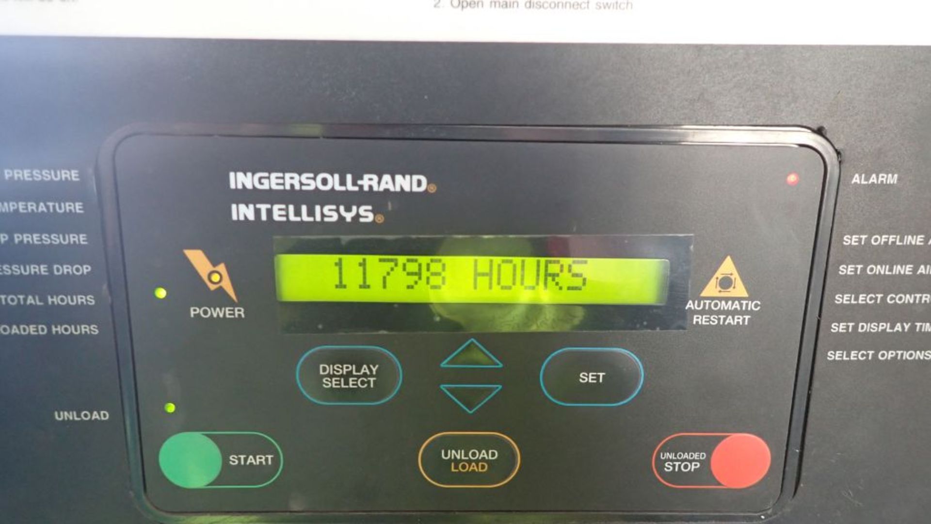 Ingersoll Rand SSR-EP100 100 HP Air Compressor | Serial No. CK2186V99167; 446 CFM; 11,798 Hours - Image 3 of 7