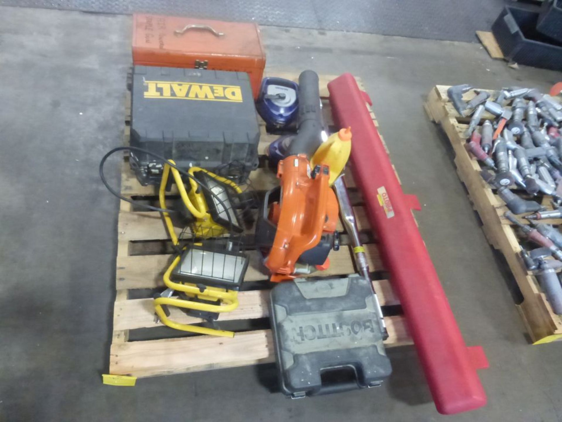 Lot of Assorted Components | Includes: Bostitch Brad Nailer; Echo Hand Held Gas Blower; Air