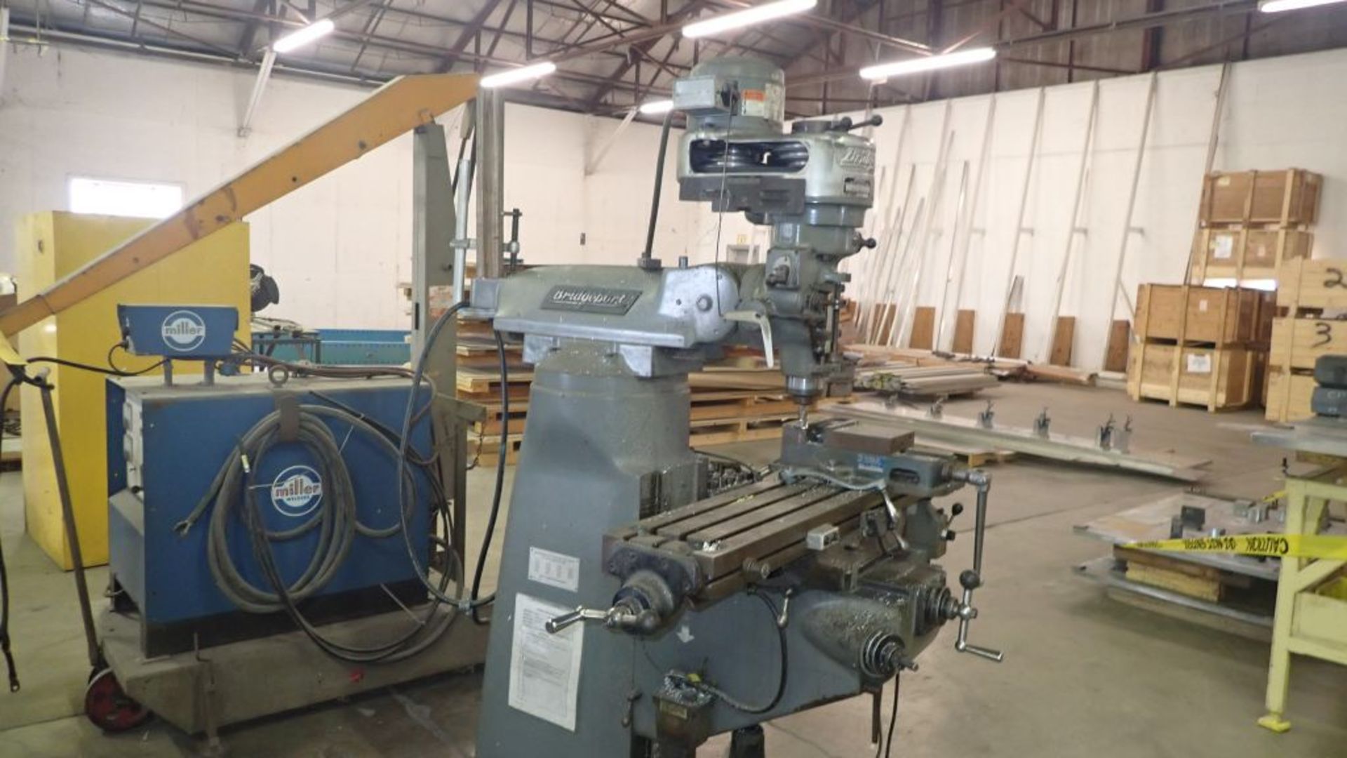 Bridgeport Vertical Mill | 9" x 48" Table; Servo Table Feed; 3-Head; Tag: 227828 | Alternate - Image 2 of 5