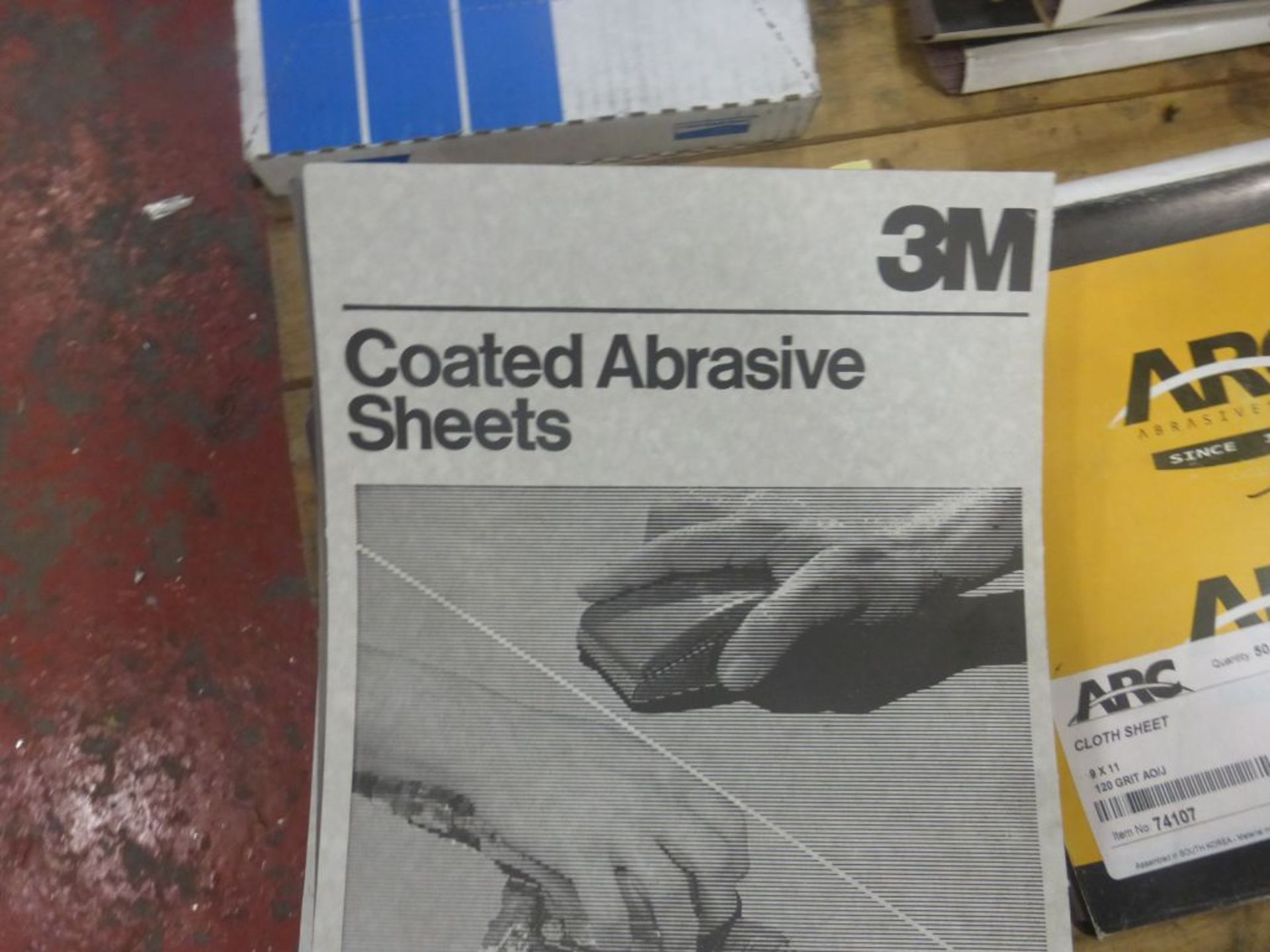 Lot of Assorted Abrasive Sheets | Brands Include: 3M; ARC; Standard Abrasives; Tag: 229347 - Image 3 of 6